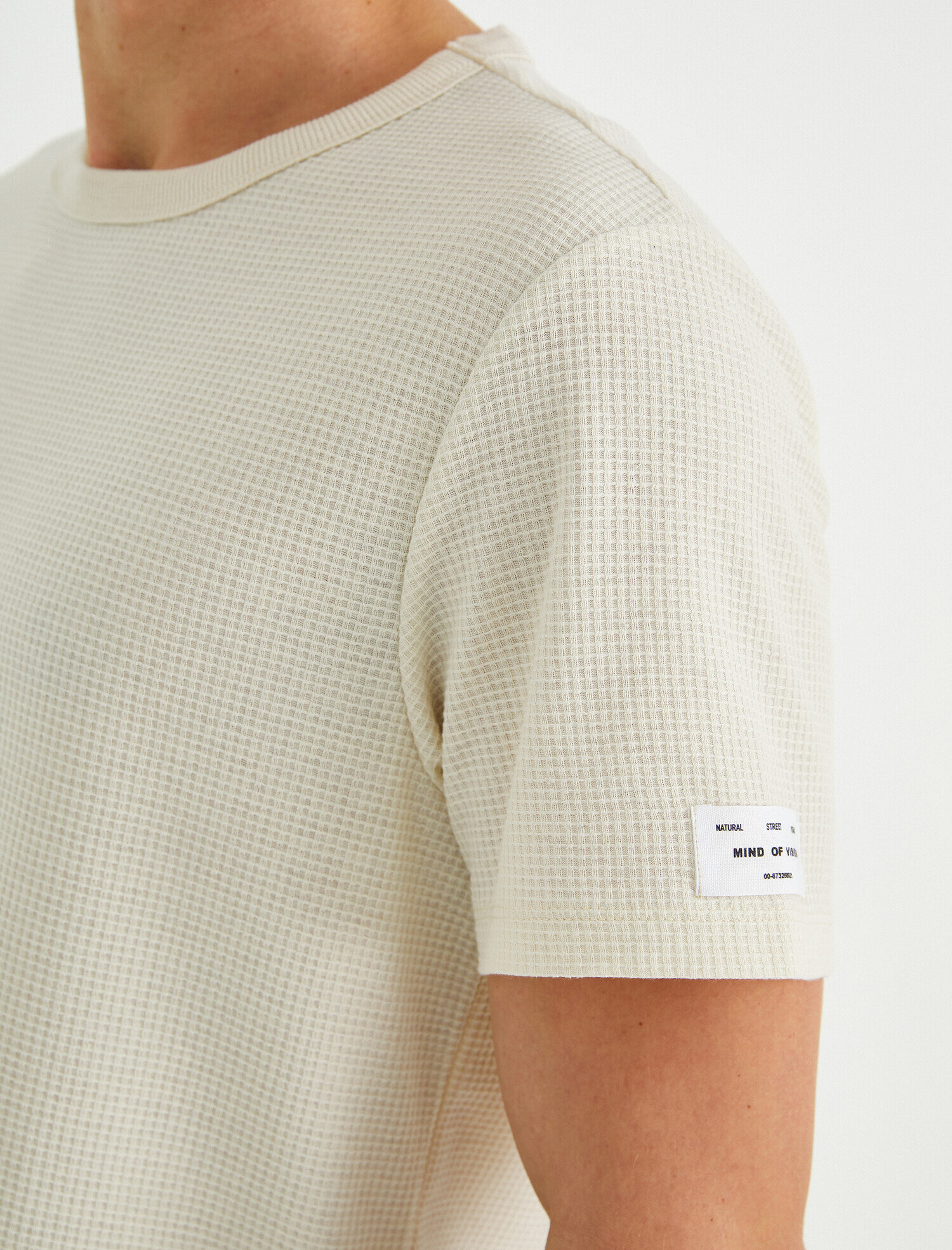   Standart Fit Kolu Etiketli Tişört