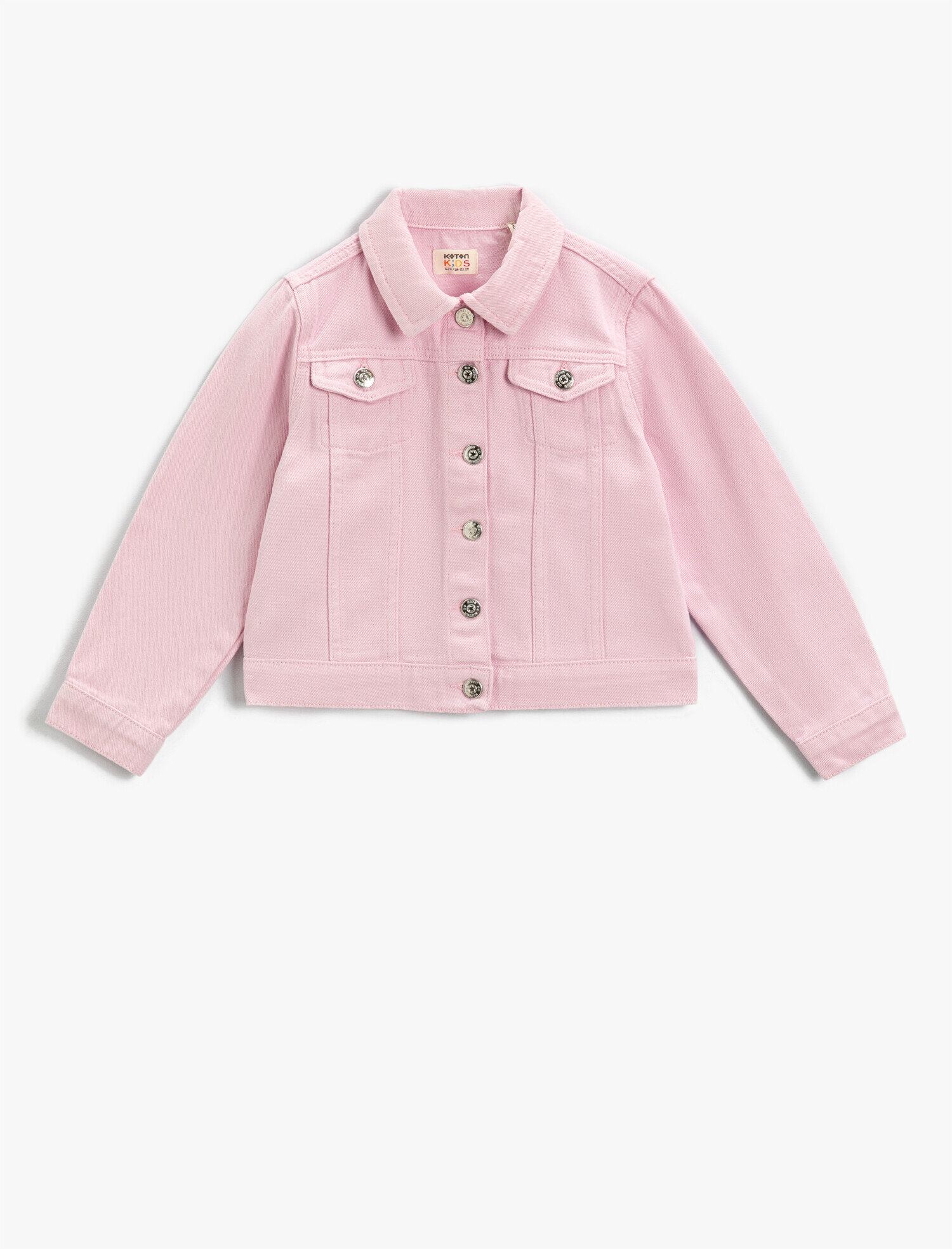  Kız Çocuk Uzun Kollu Kot Ceket Pamuklu