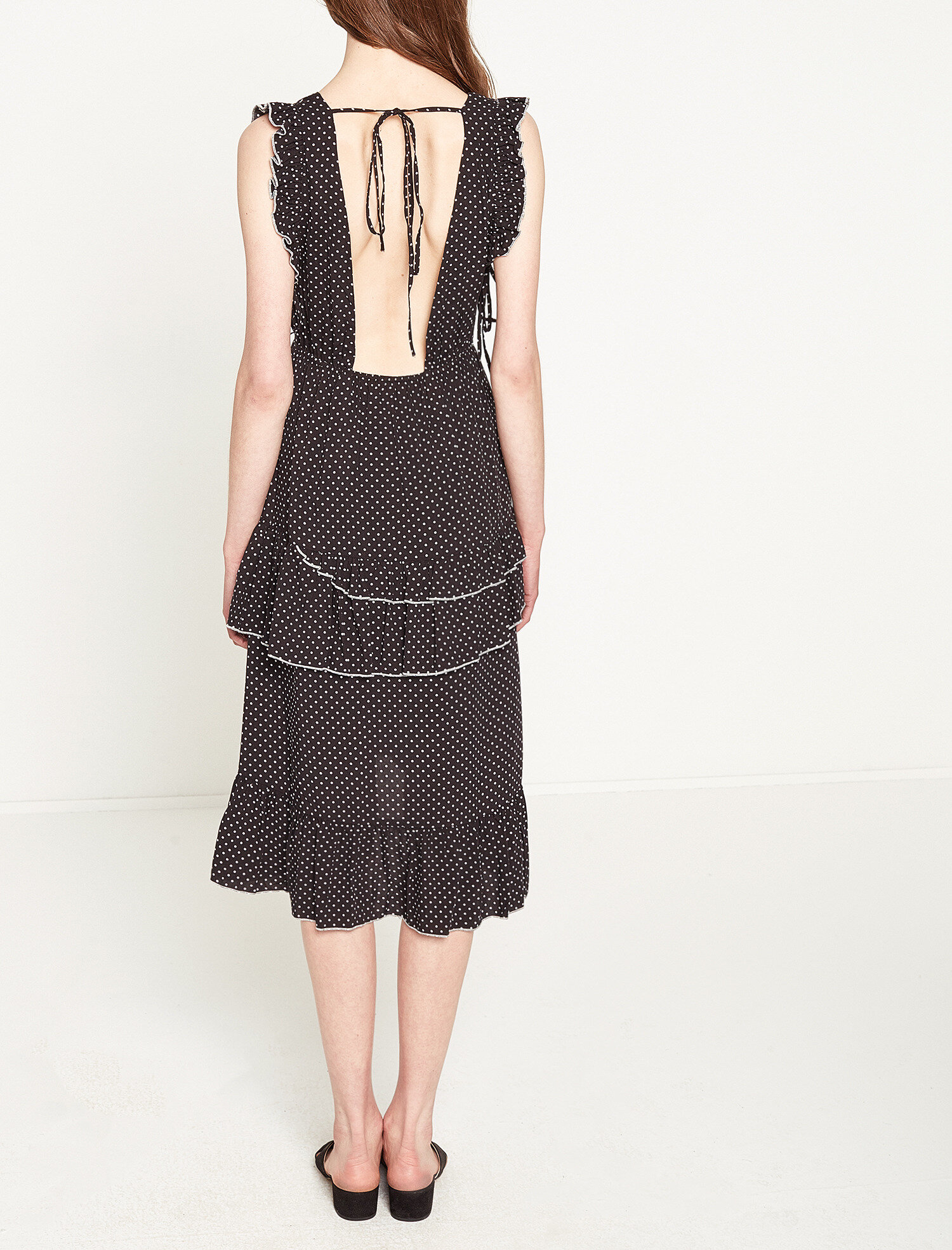   Fırfır Detaylı Elbise