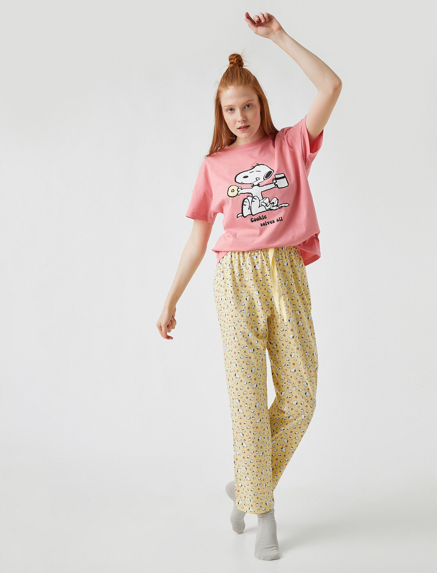   Snoopy Lisanslı Pijama Takımı