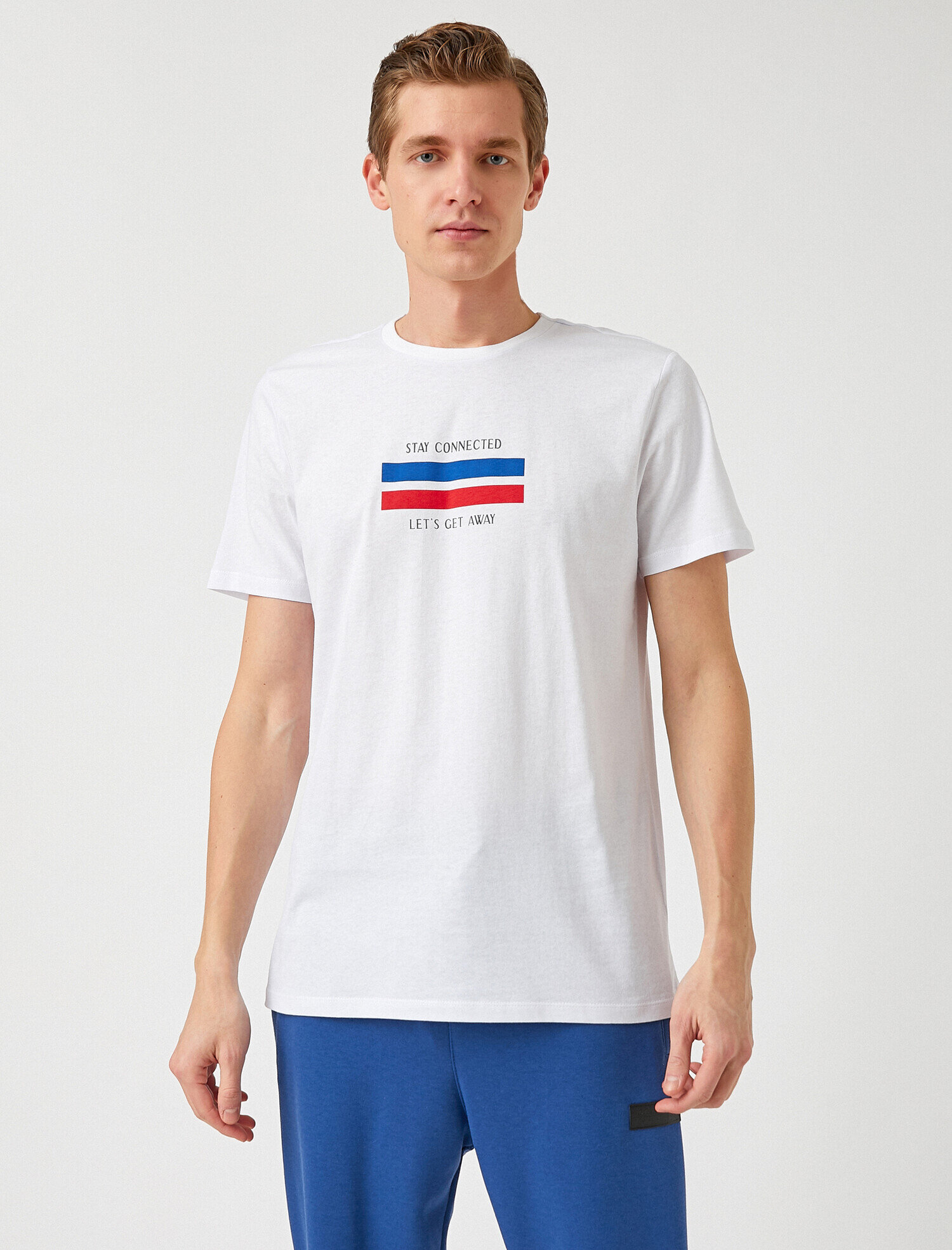   Slim Fit Baskılı Tişört