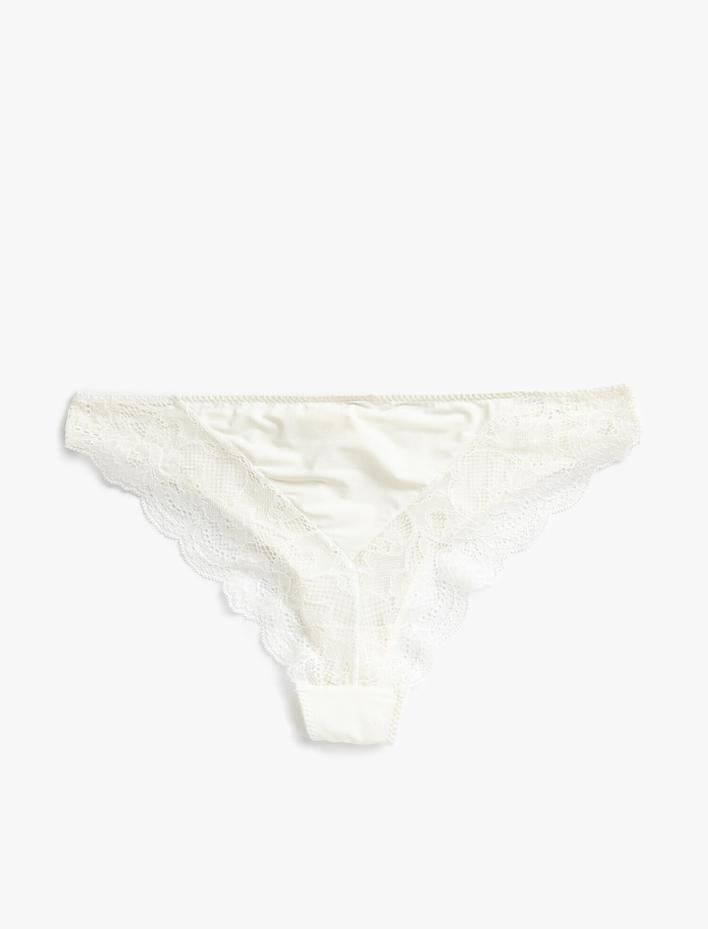  Arkası Dantelli Brief Külot