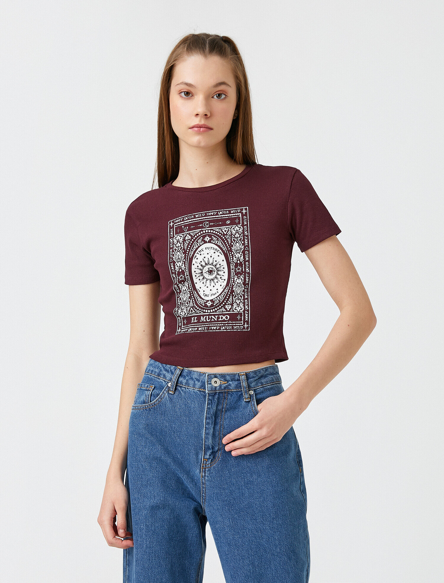   Kısa Kollu Baskılı Tişört