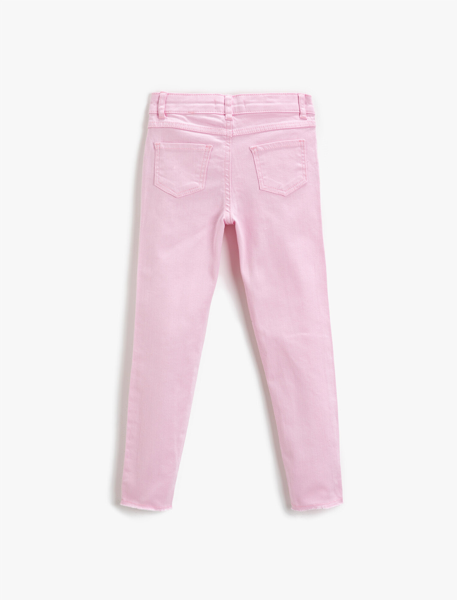  Kız Çocuk Kot Pantolon Basic Pamuklu - Slim Jean