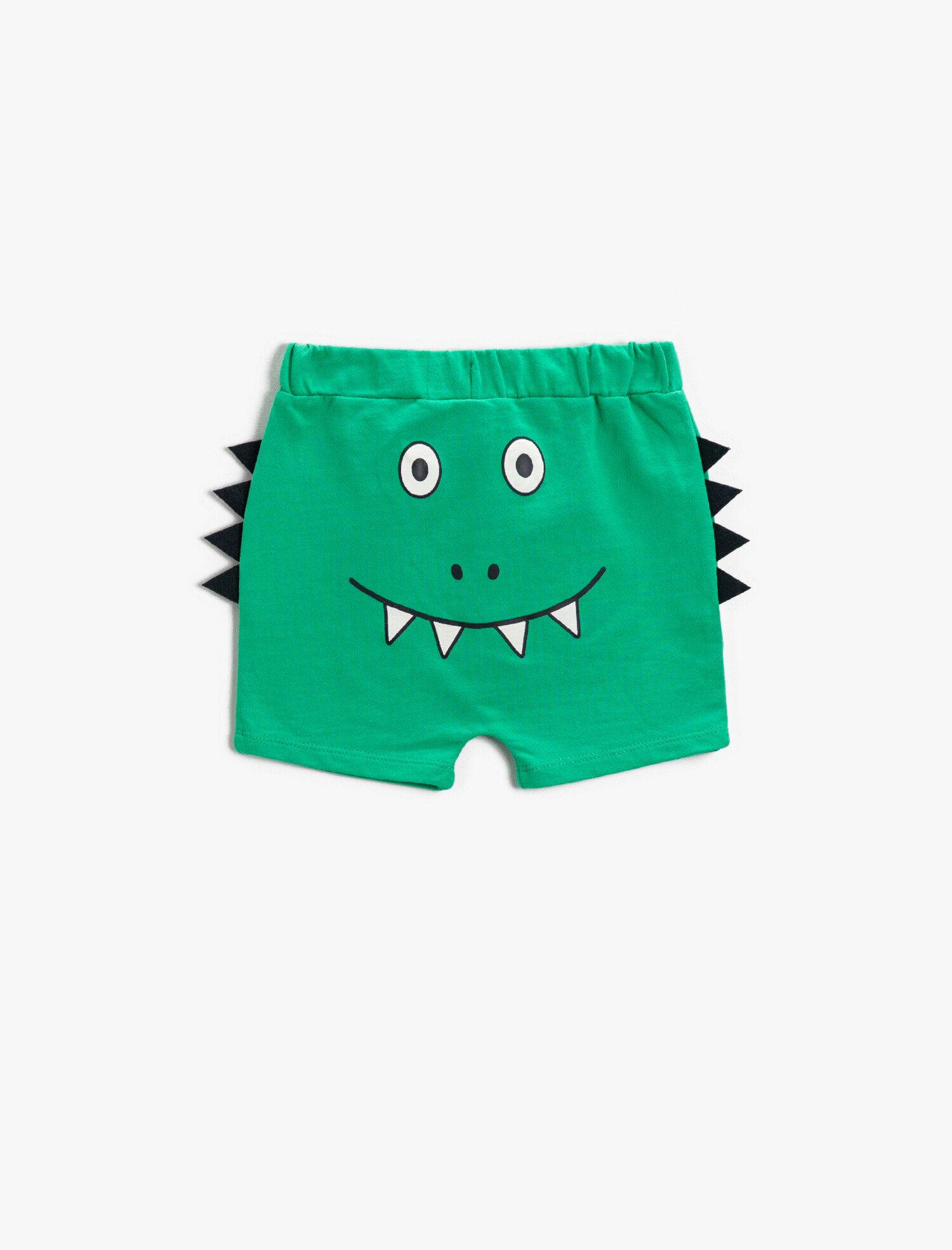  Erkek Bebek Beli Lastikli Dinozor Şort Pamuklu