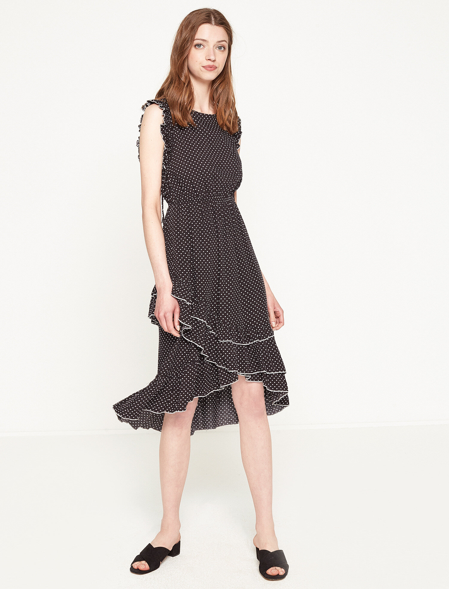   Fırfır Detaylı Elbise