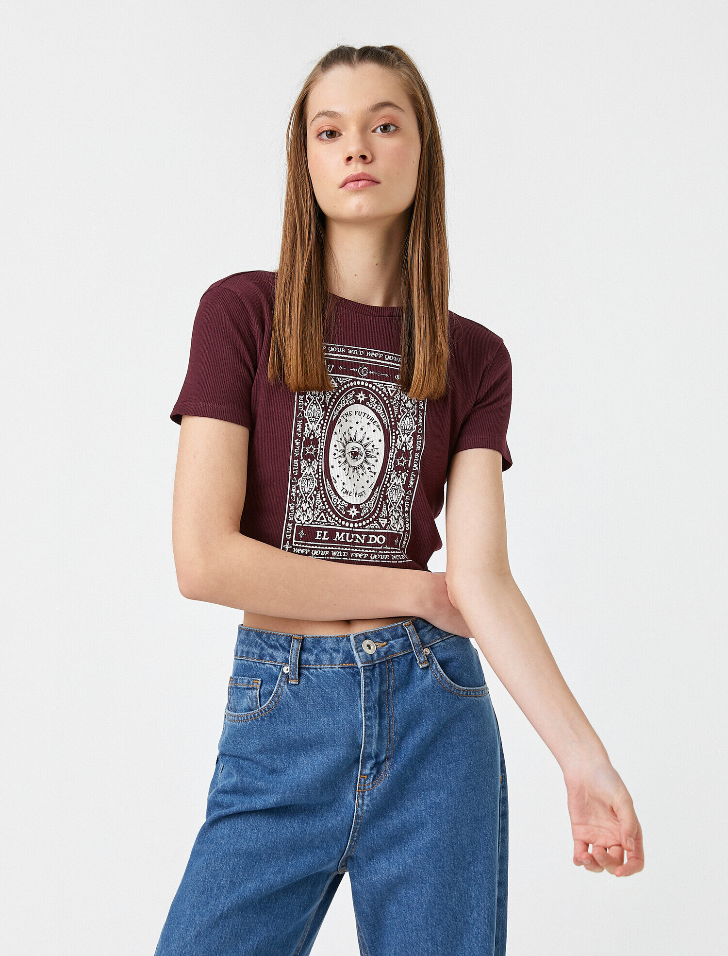   Kısa Kollu Baskılı Tişört