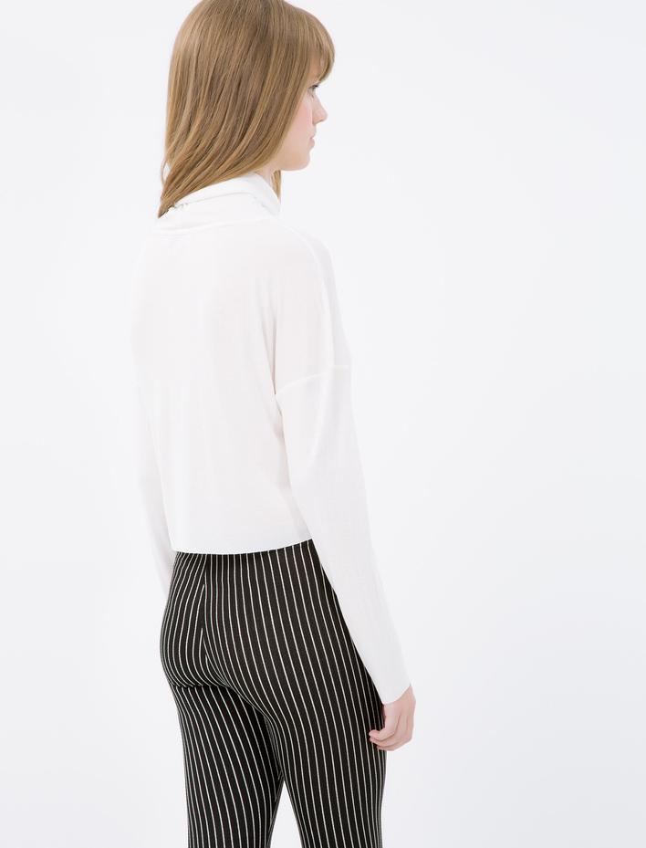  Uzun Kollu Tişört Balıkçı Yaka