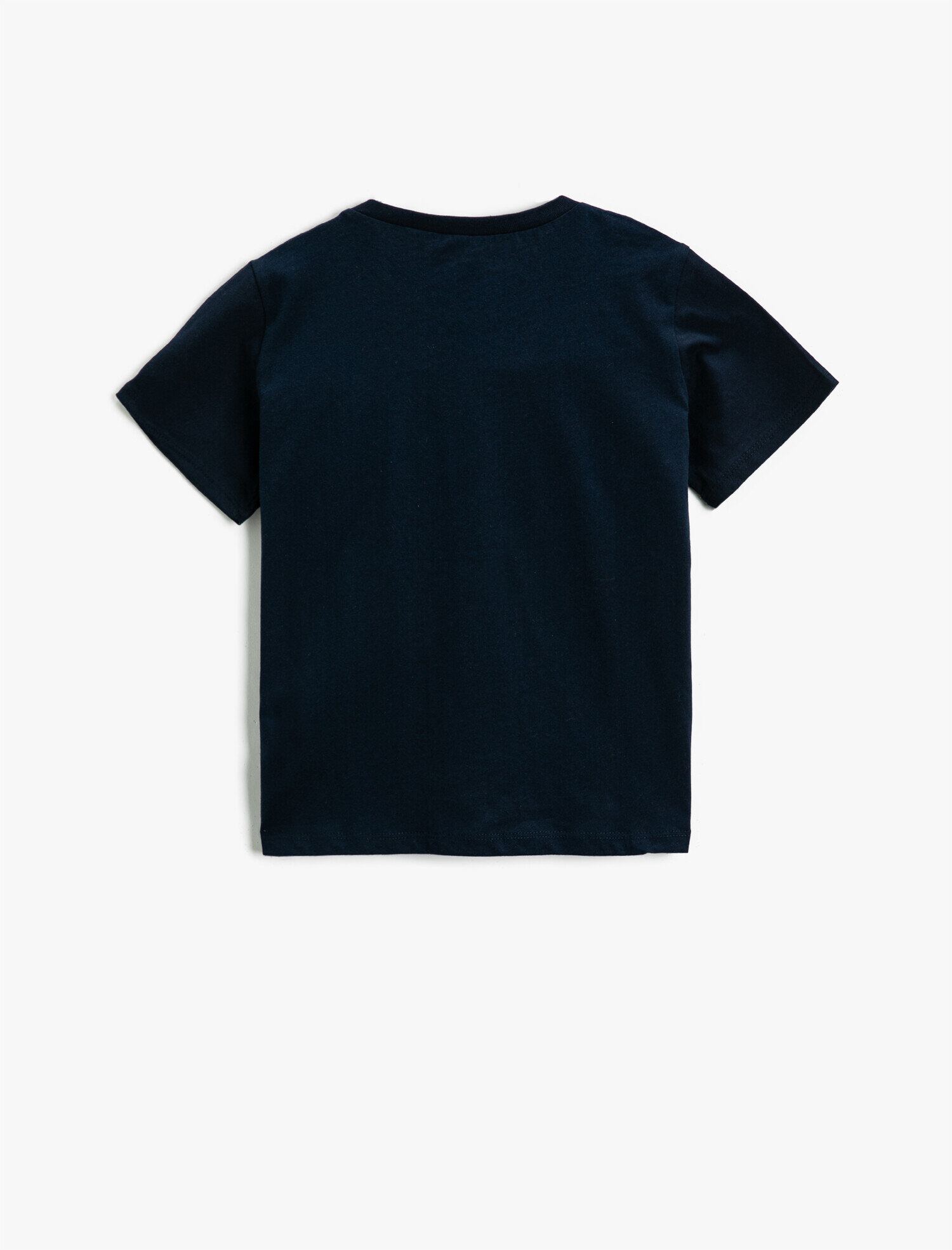  Erkek Çocuk Slogan Baskılı Kısa Kollu Tişört Pamuklu