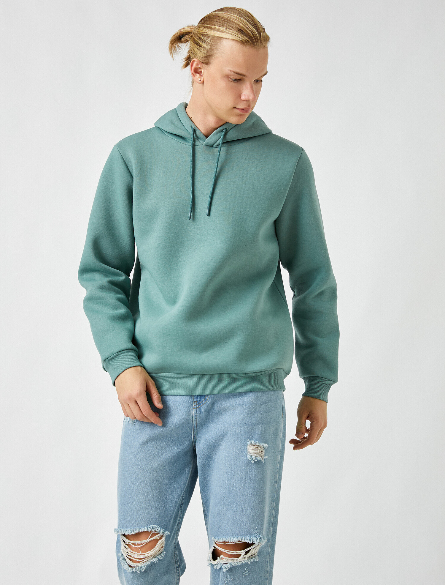   Basic Kapüşonlu Sweatshirt