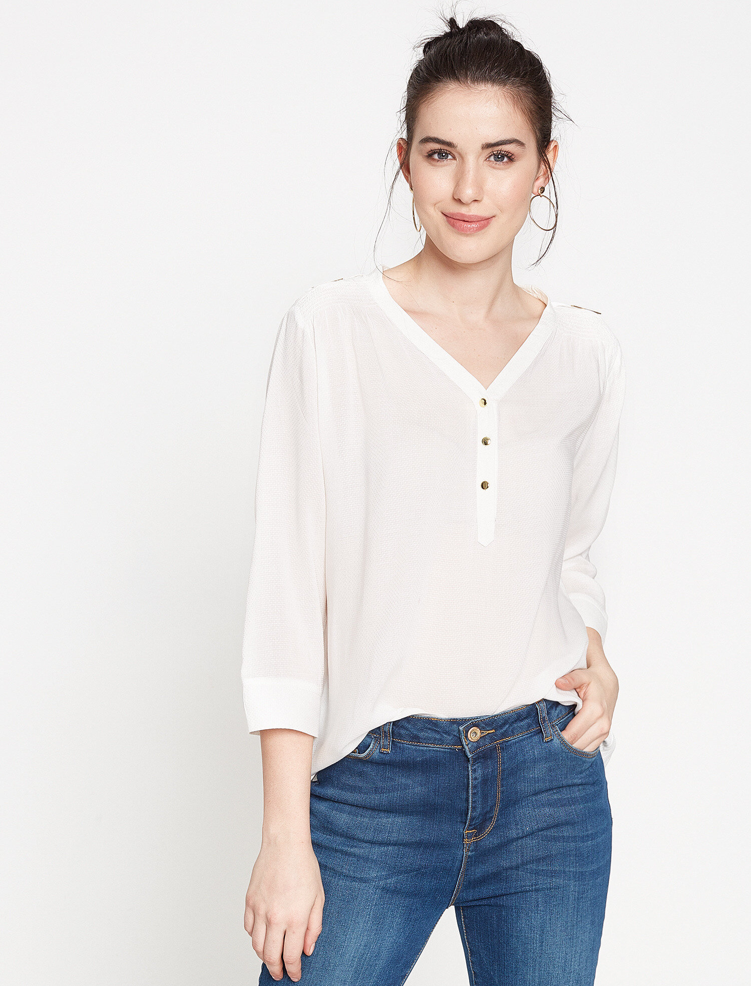   Koton Plus Omuz Detaylı Bluz