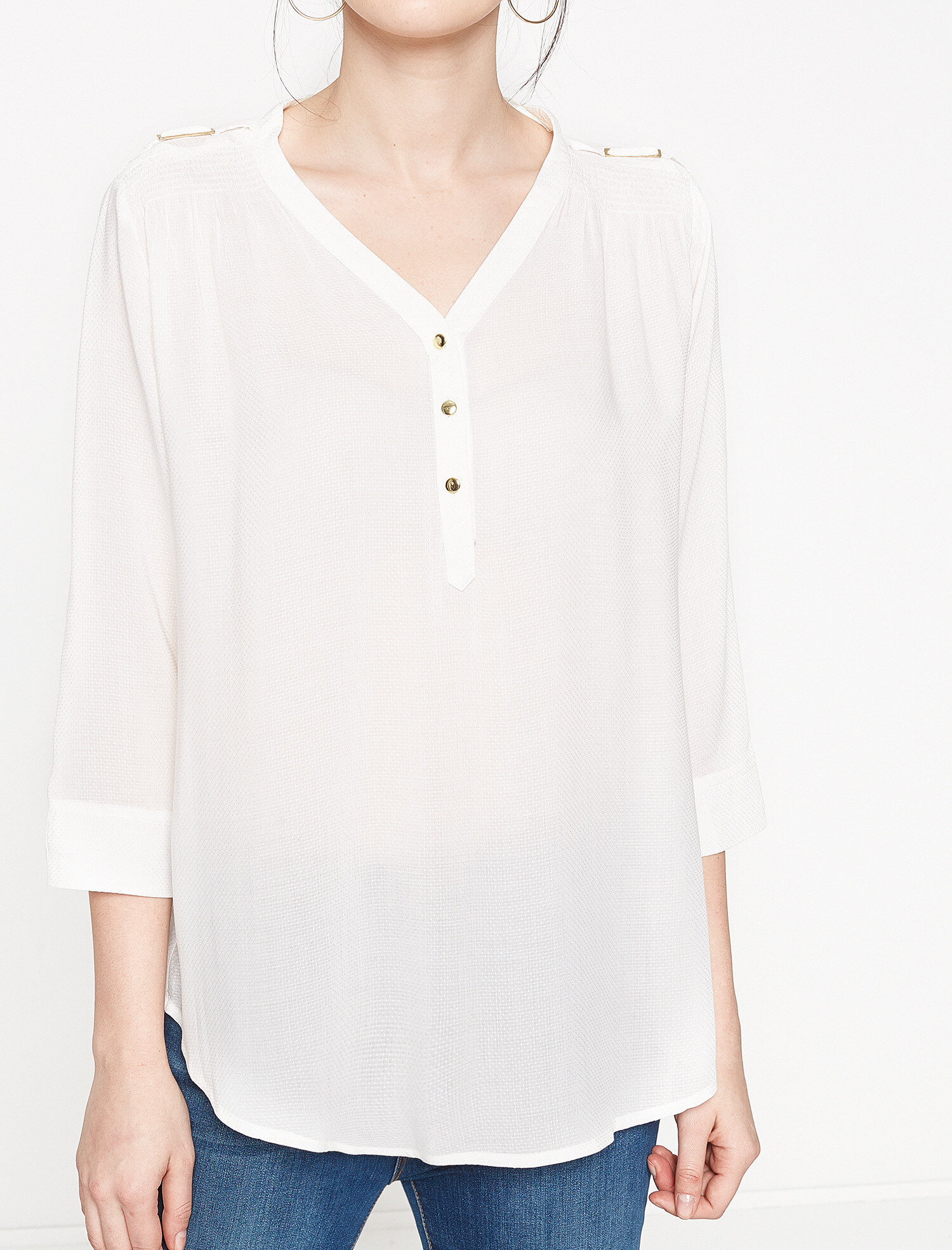   Koton Plus Omuz Detaylı Bluz