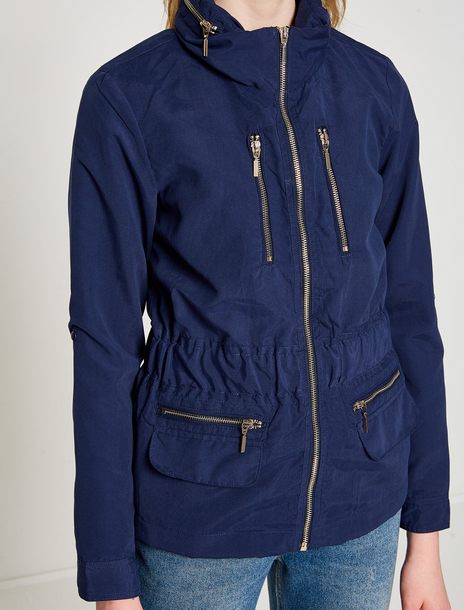   Mevsimlik Fermuar Detaylı Şişme Mont