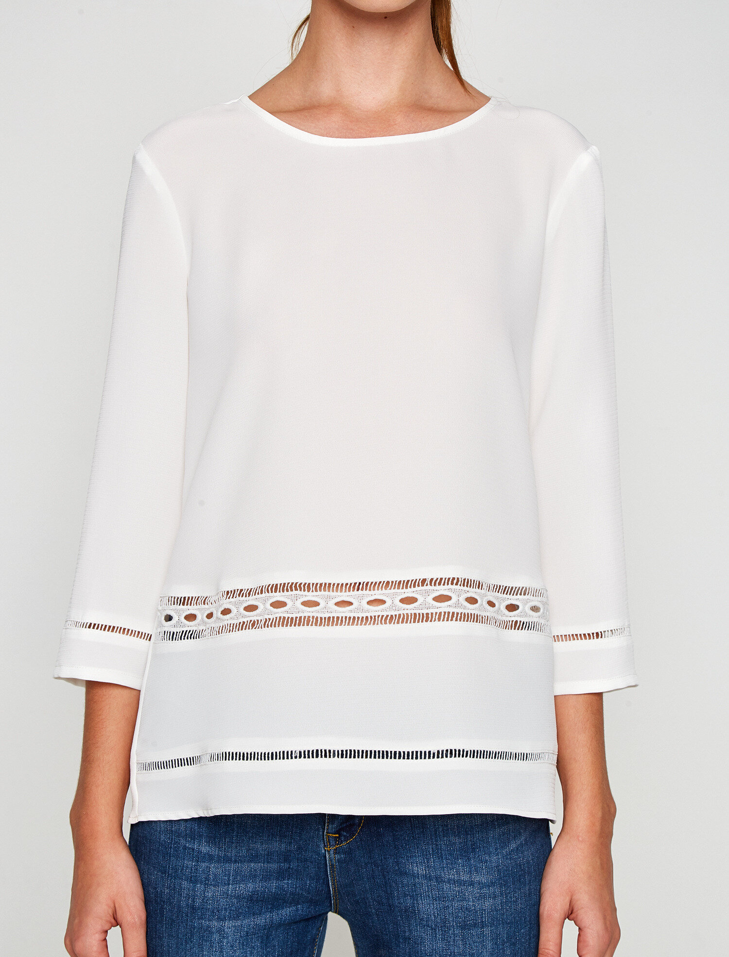   Dantel Detaylı Bluz