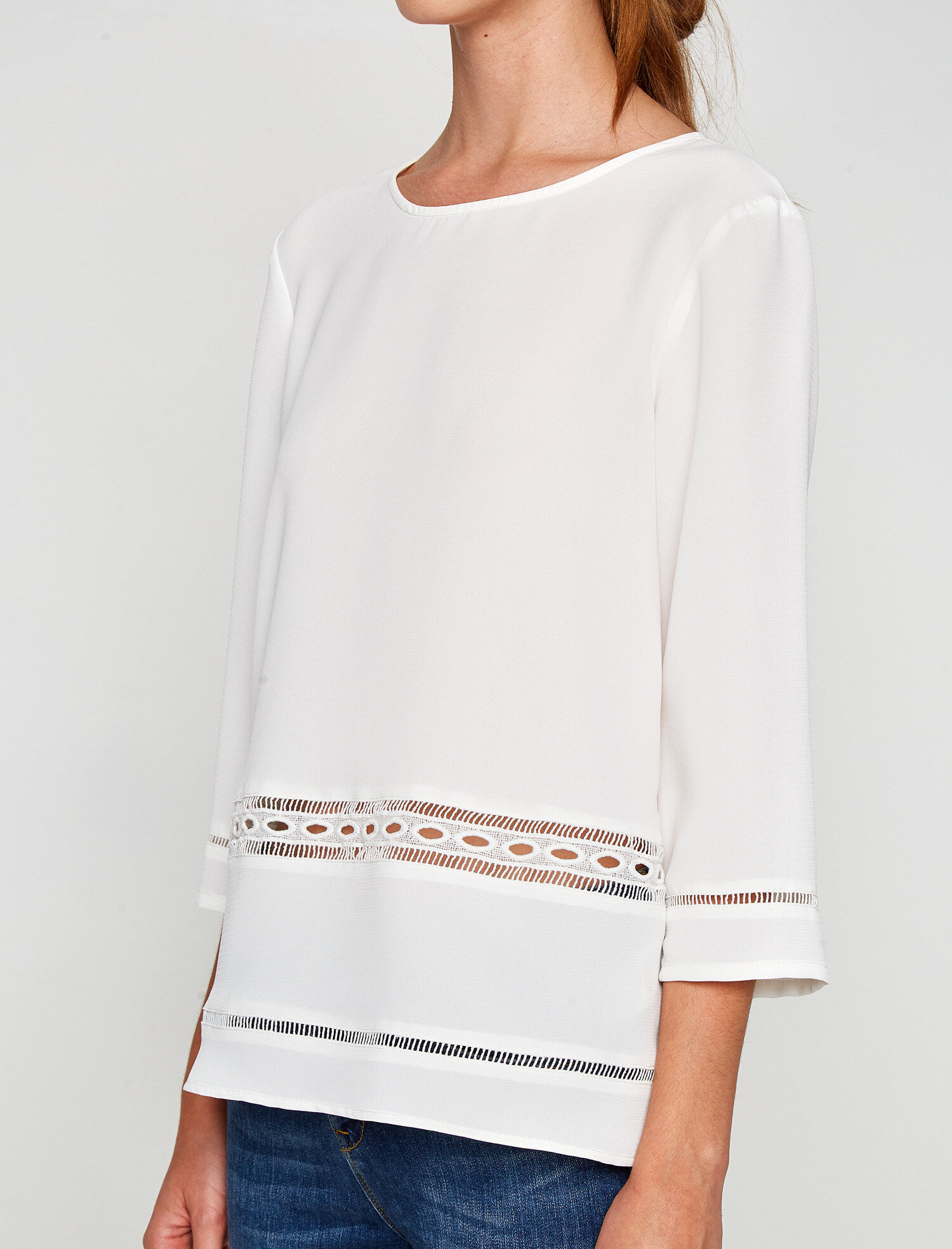   Dantel Detaylı Bluz