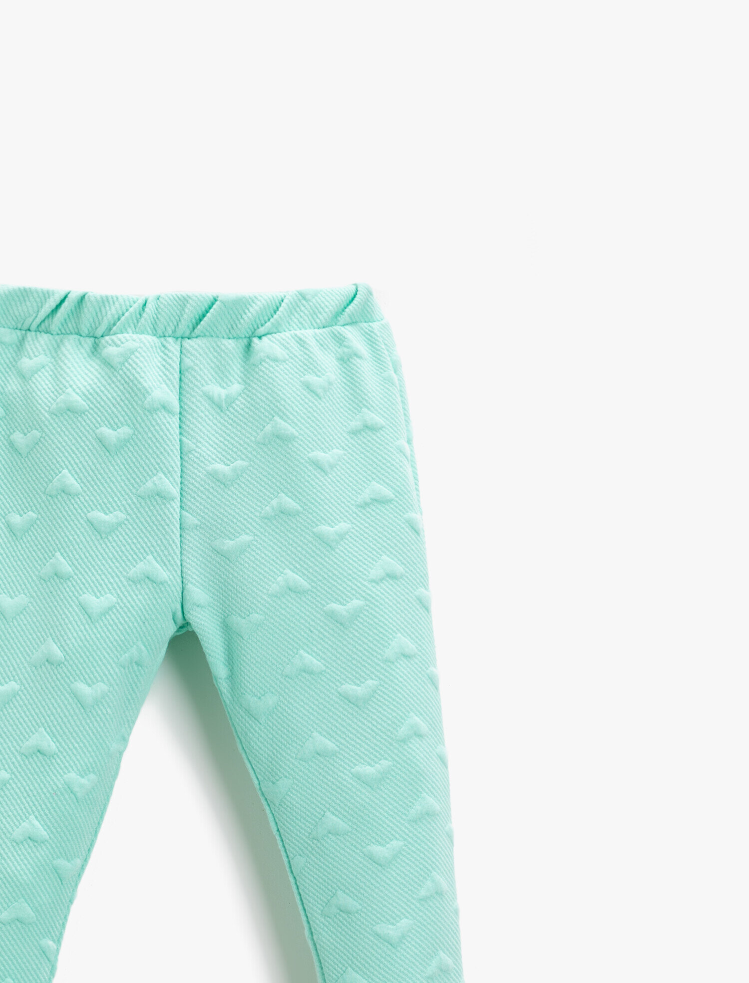  Kız Bebek Kabartmalı Kalp Baskılı Eşofman Altı