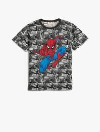 Spiderman Lisanslı Baskılı Kısa Kollu Tişört