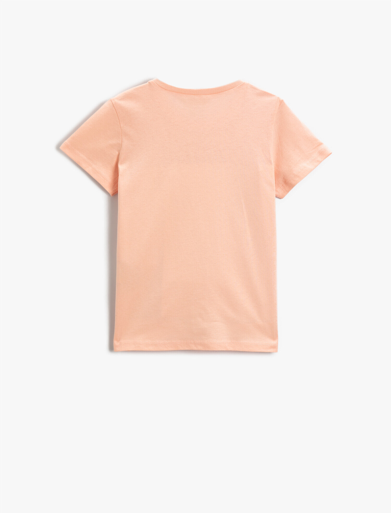  Kız Çocuk Ananas Baskılı Kısa Kollu Tişört Pamuklu Bisiklet Yaka