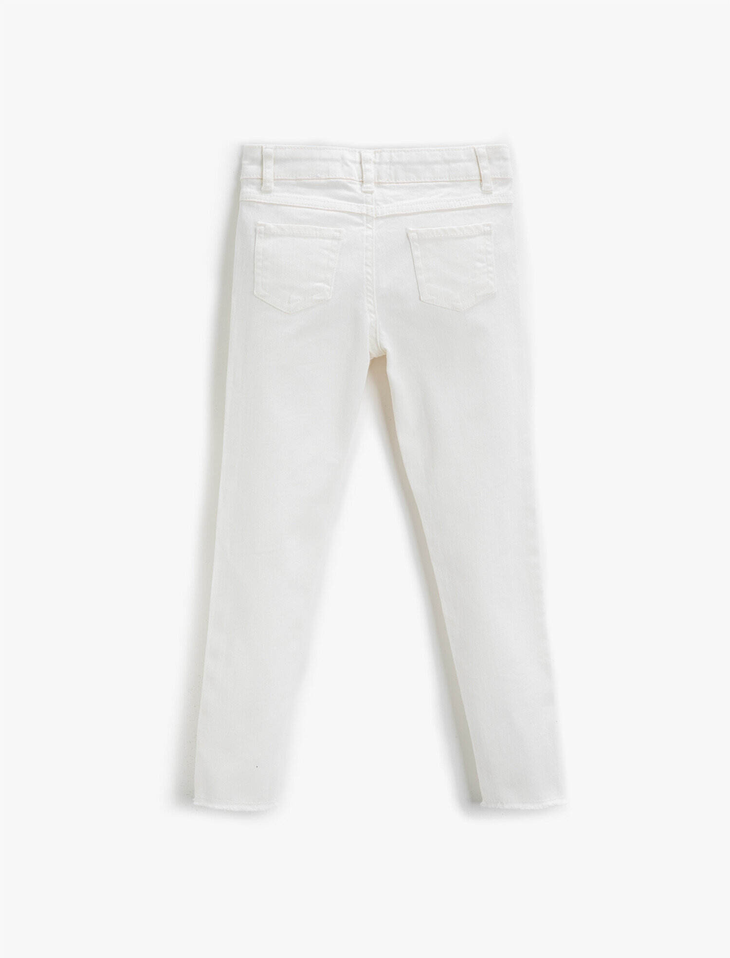  Kız Çocuk Kot Pantolon Basic Pamuklu - Slim Jean