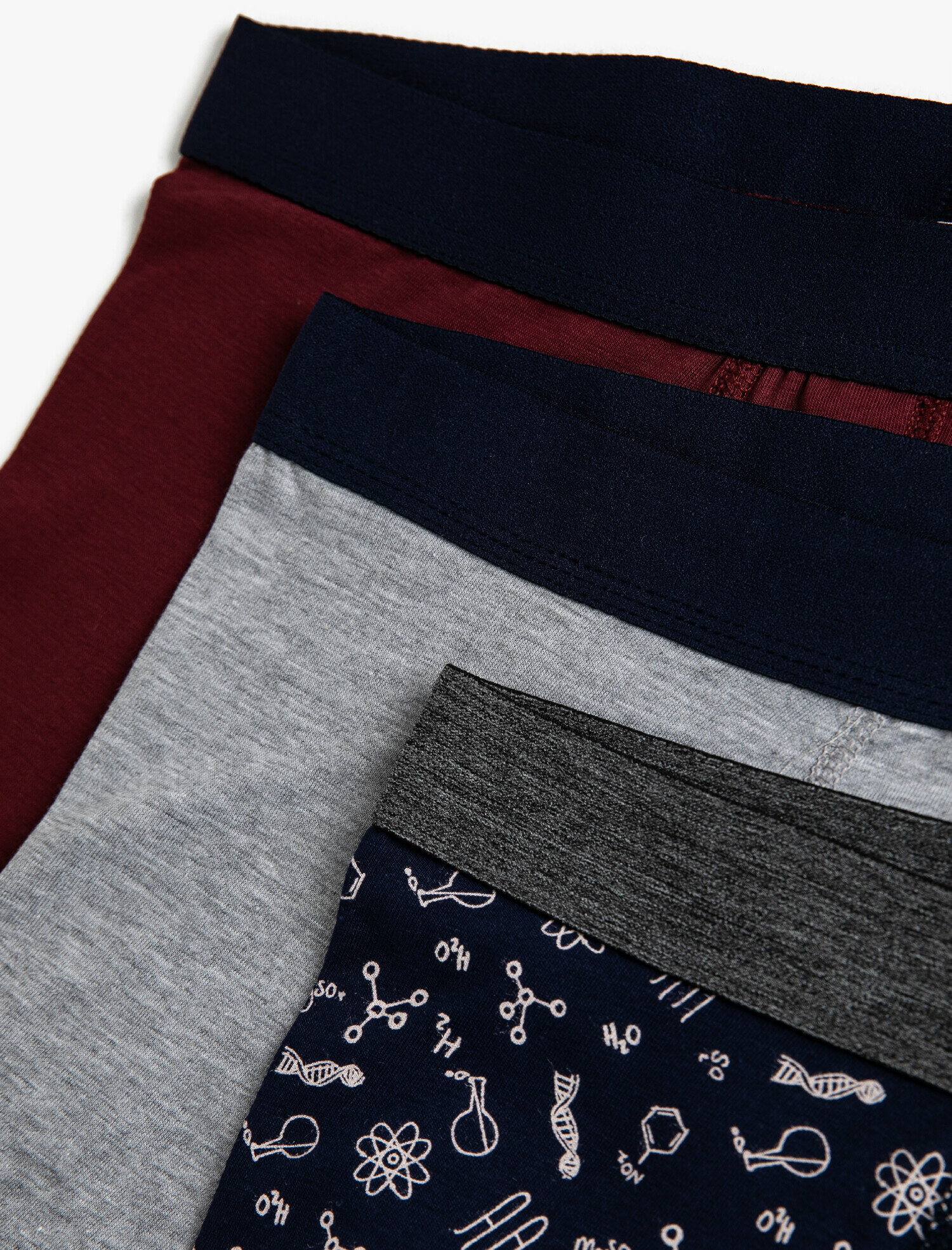   Pamuklu Basic 3'lü Boxer Seti