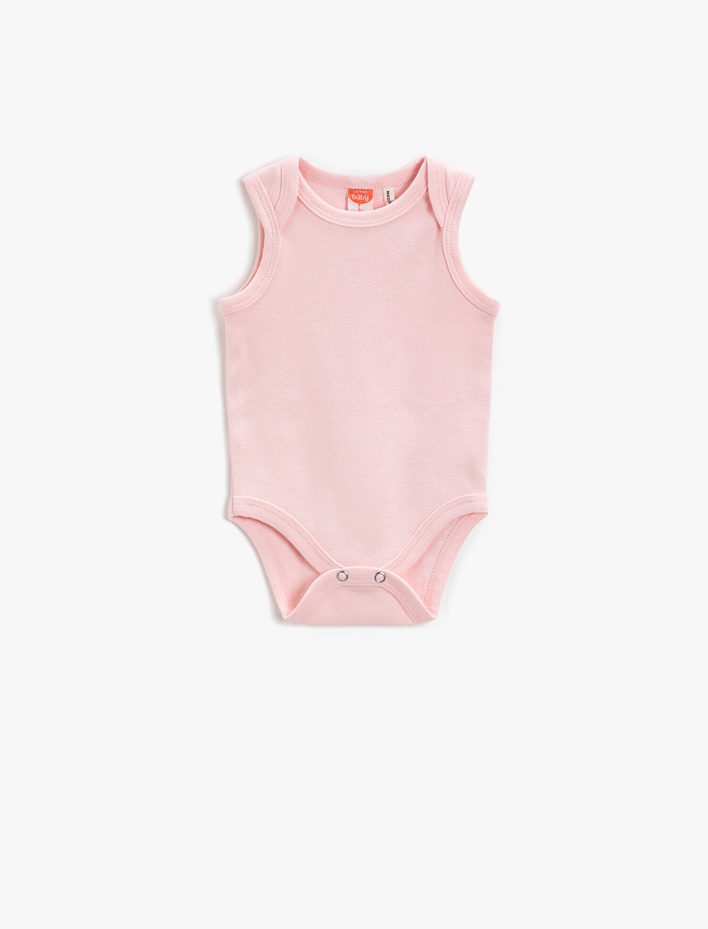 Kız Bebek Kolsuz Çıtçıtlı Body Pamuklu