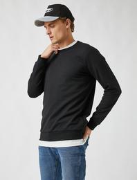 Basic Sweatshirt Pamuklu