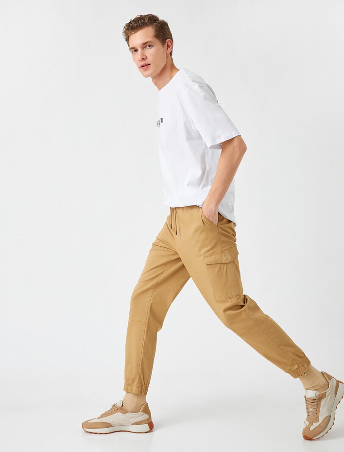  Tapered Fit Jogger Kargo Pantolon