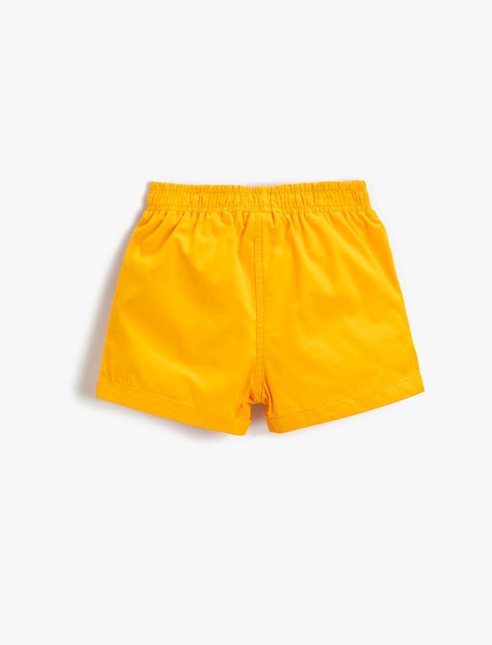 Kız Çocuk Basic Fiyonklu Şort Pamuklu