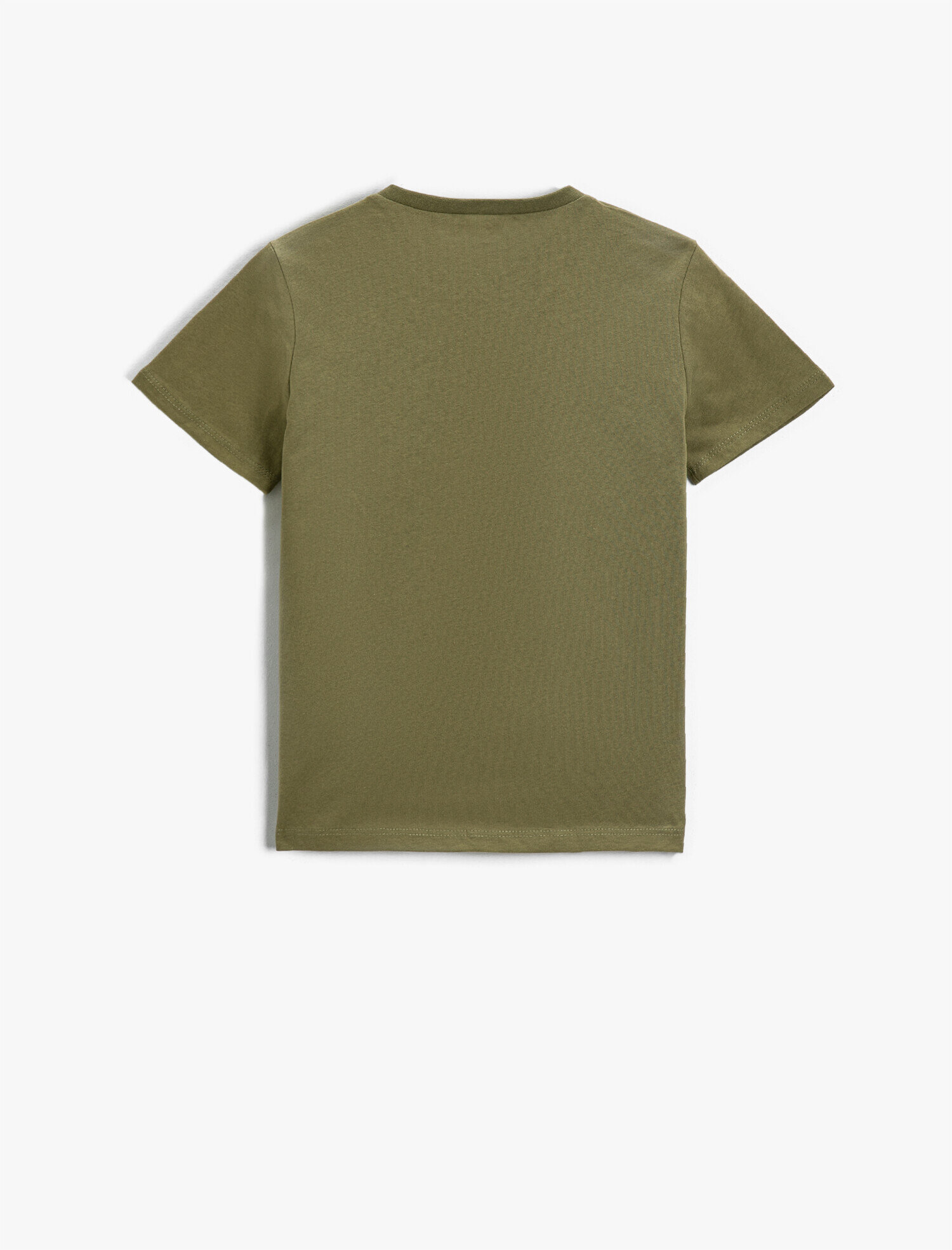  Erkek Çocuk Slogan Baskılı Kısa Kollu Tişört Pamuklu Bisiklet Yaka