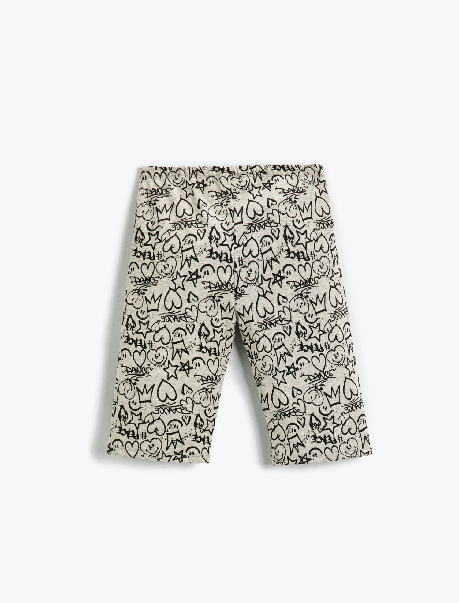  Kız Çocuk Kalp Baskılı Tayt