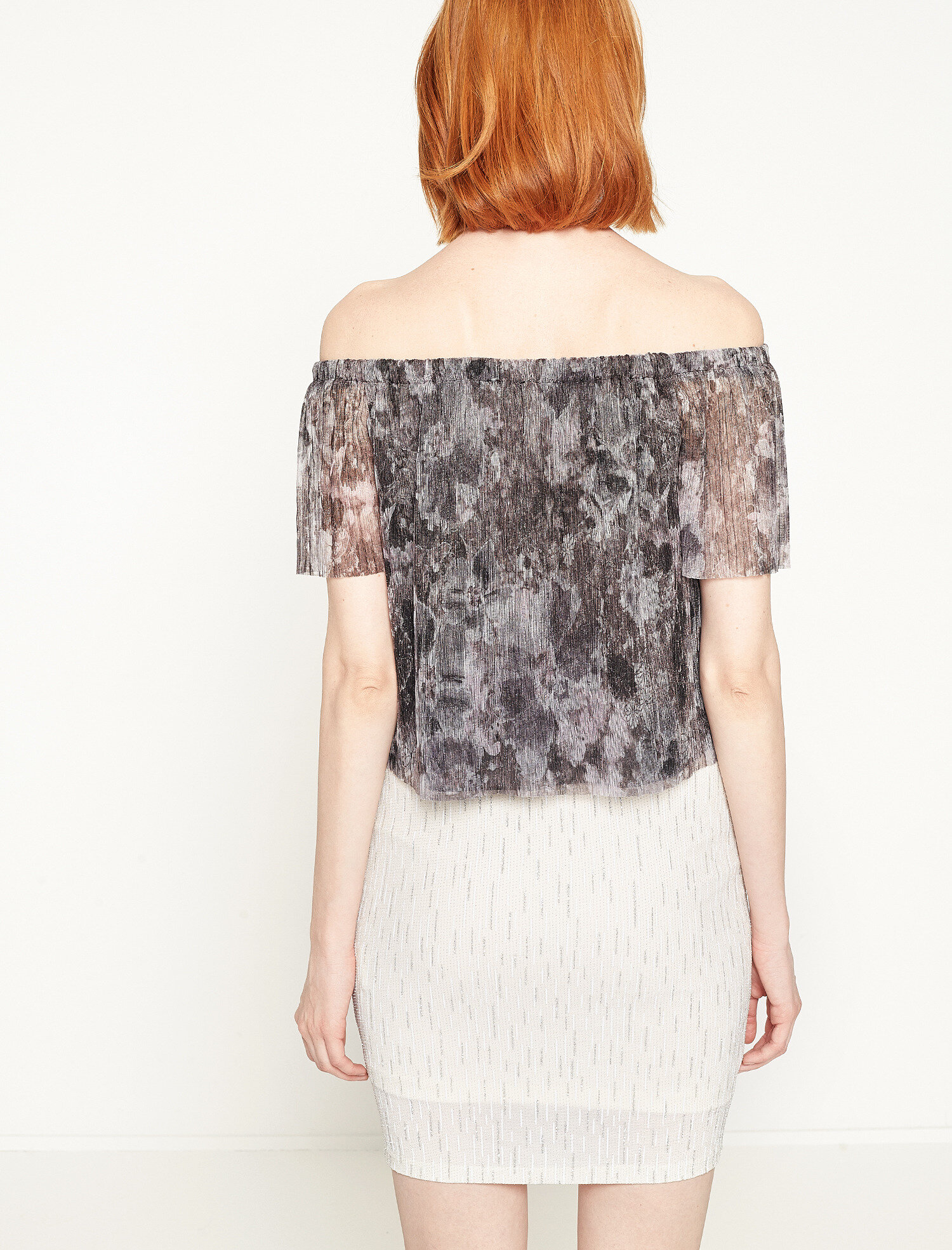   Omzu Açık Abiye Bluz