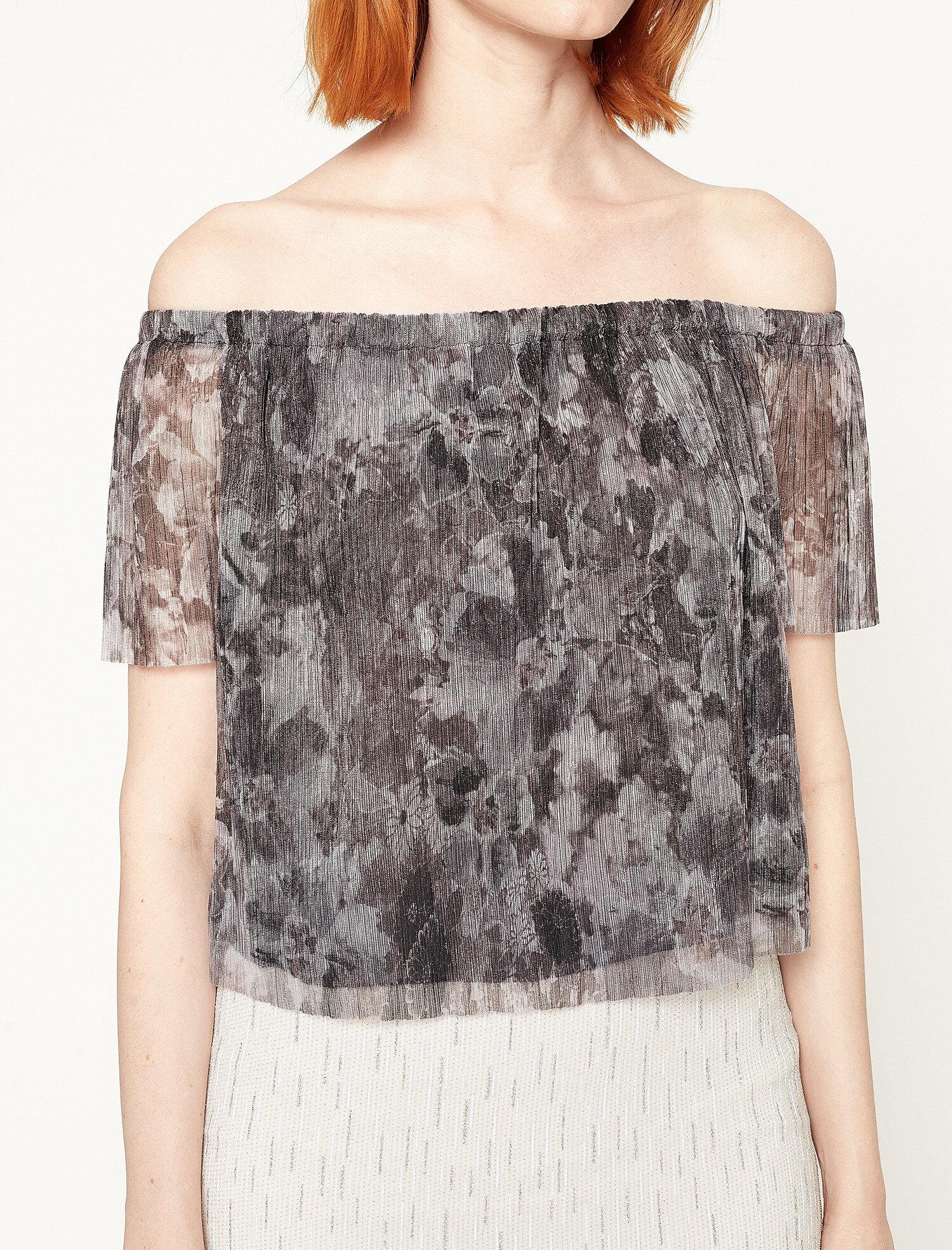   Omzu Açık Abiye Bluz