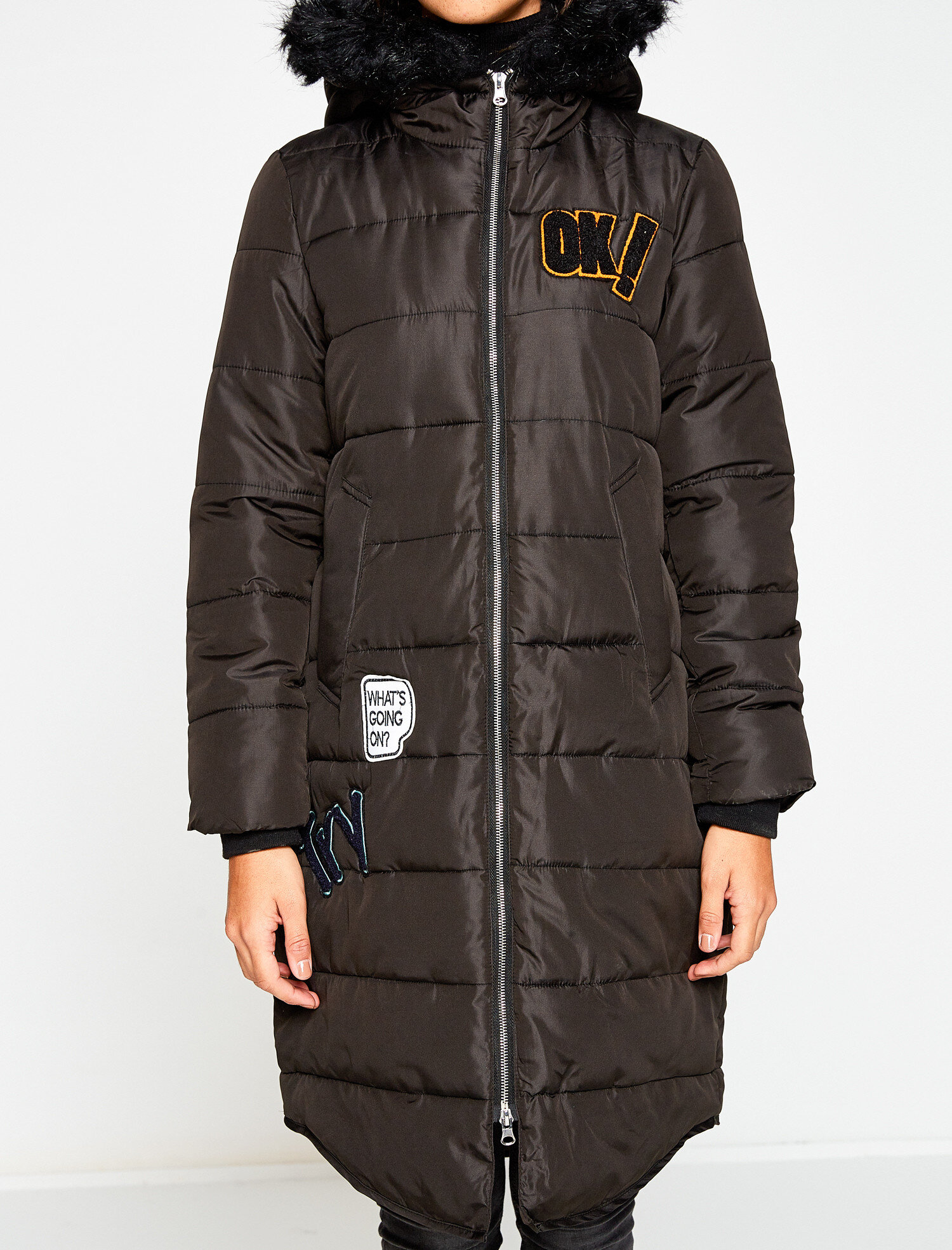 Suni Kürk Kapüşonlu Kaban