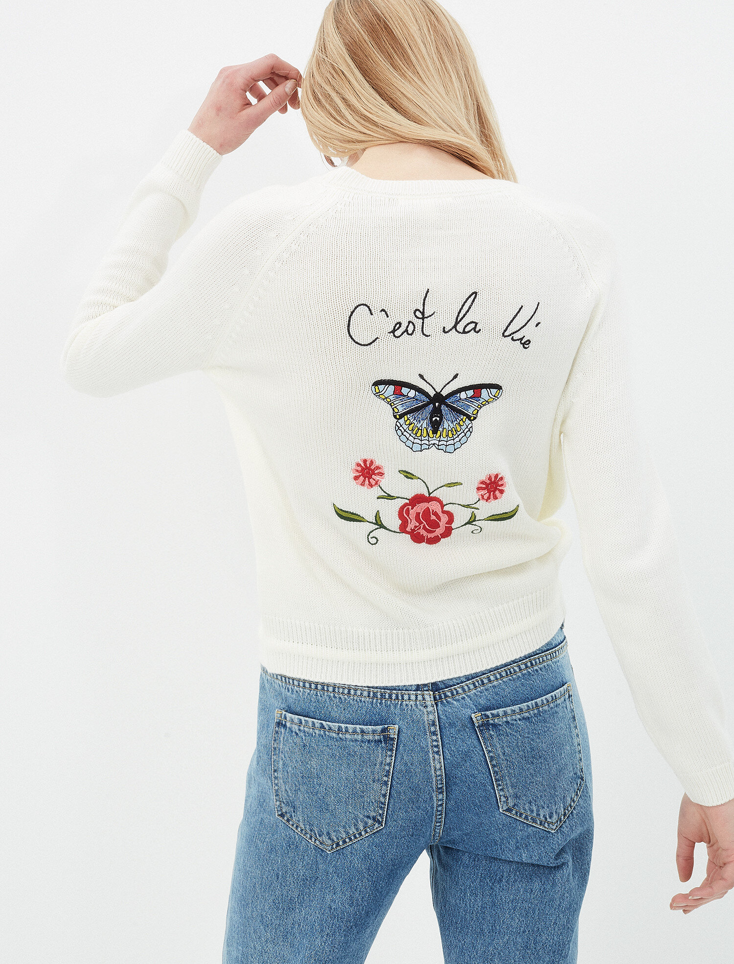   Beli Bağlamalı Triko Kazak