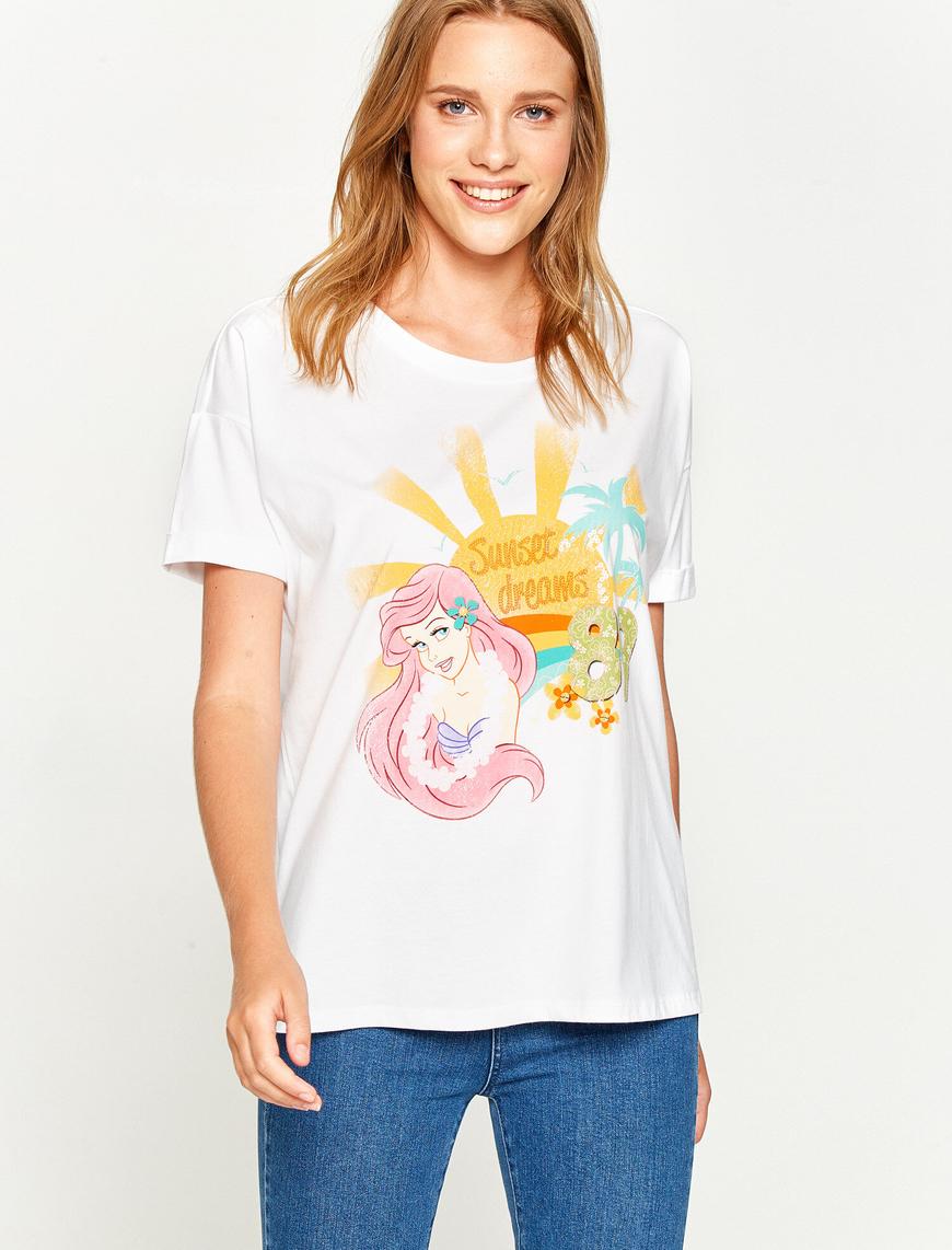   The Little Mermaid Baskılı Tişört