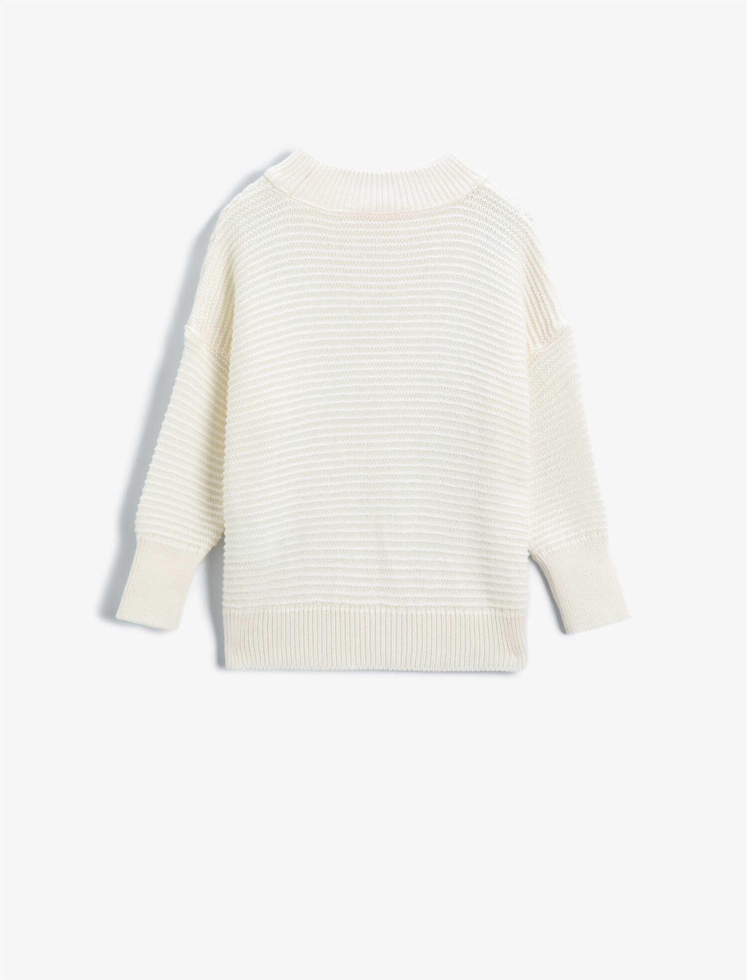  Kız Çocuk Triko Boğazlı Kazak Uzun Kollu