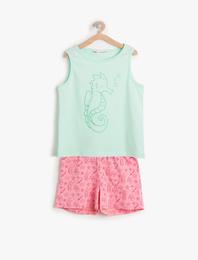 Desenli Pijama Takımı