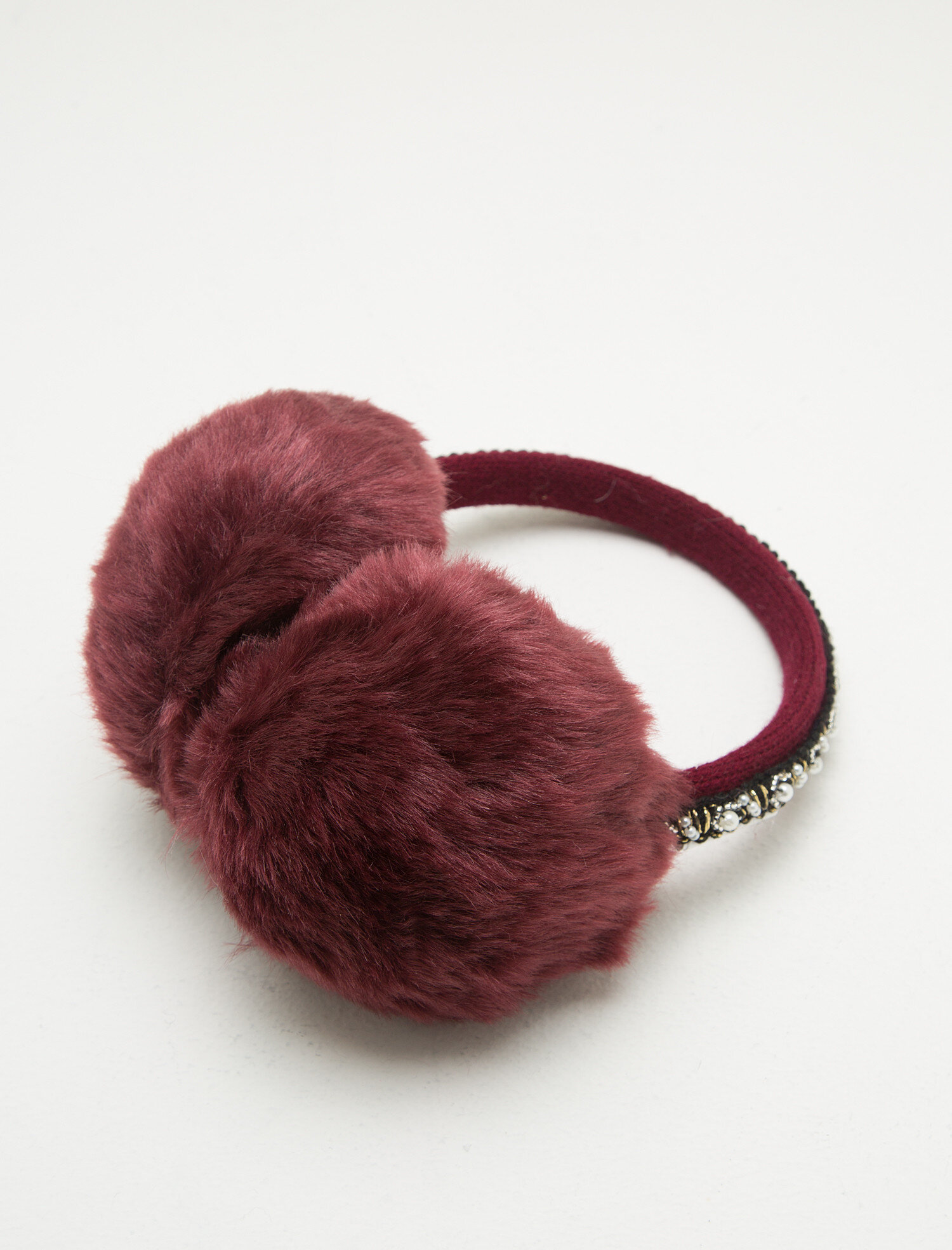  Kadın Suni Kürk Detaylı Kulaklık