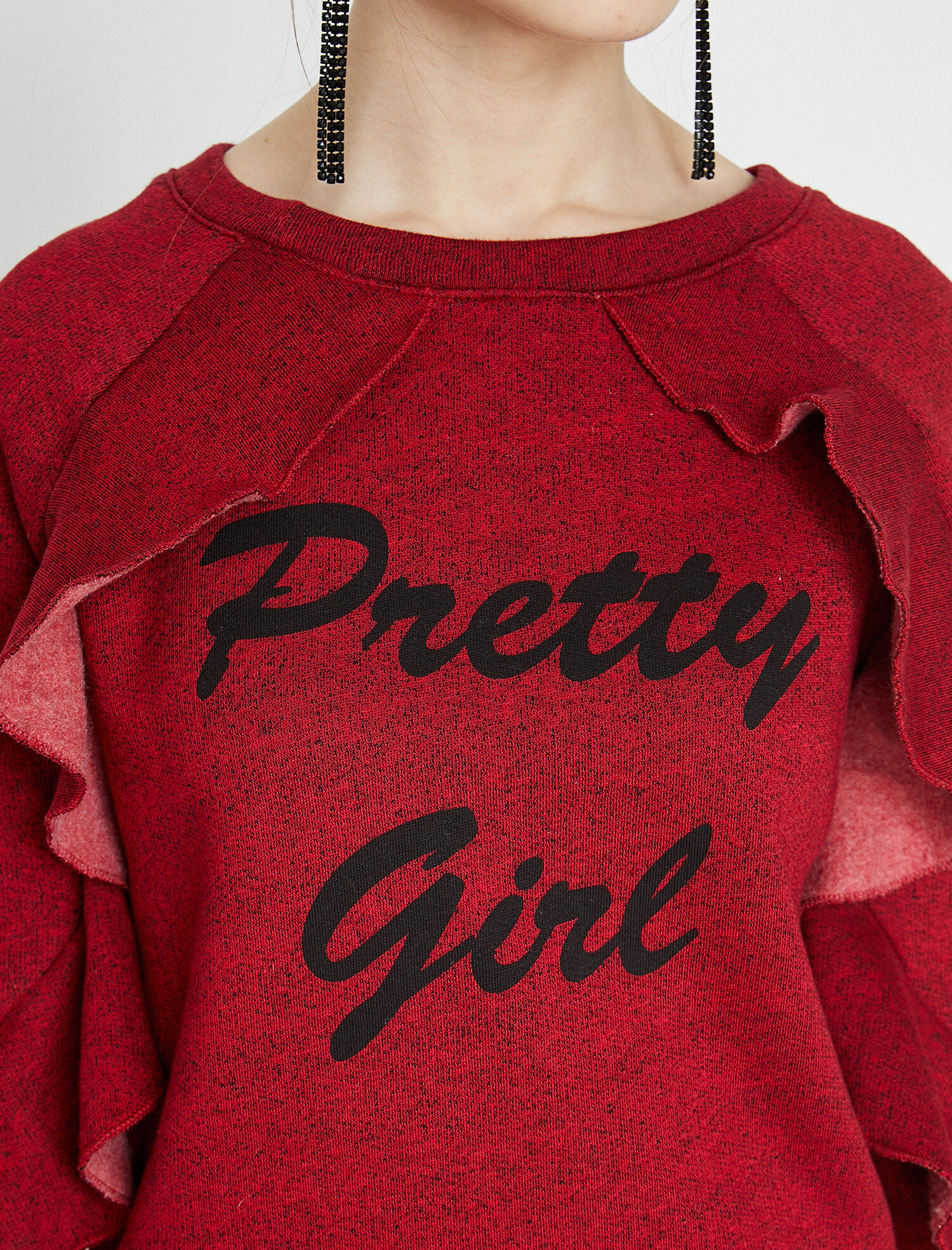   Yazılı Baskılı Sweatshirt