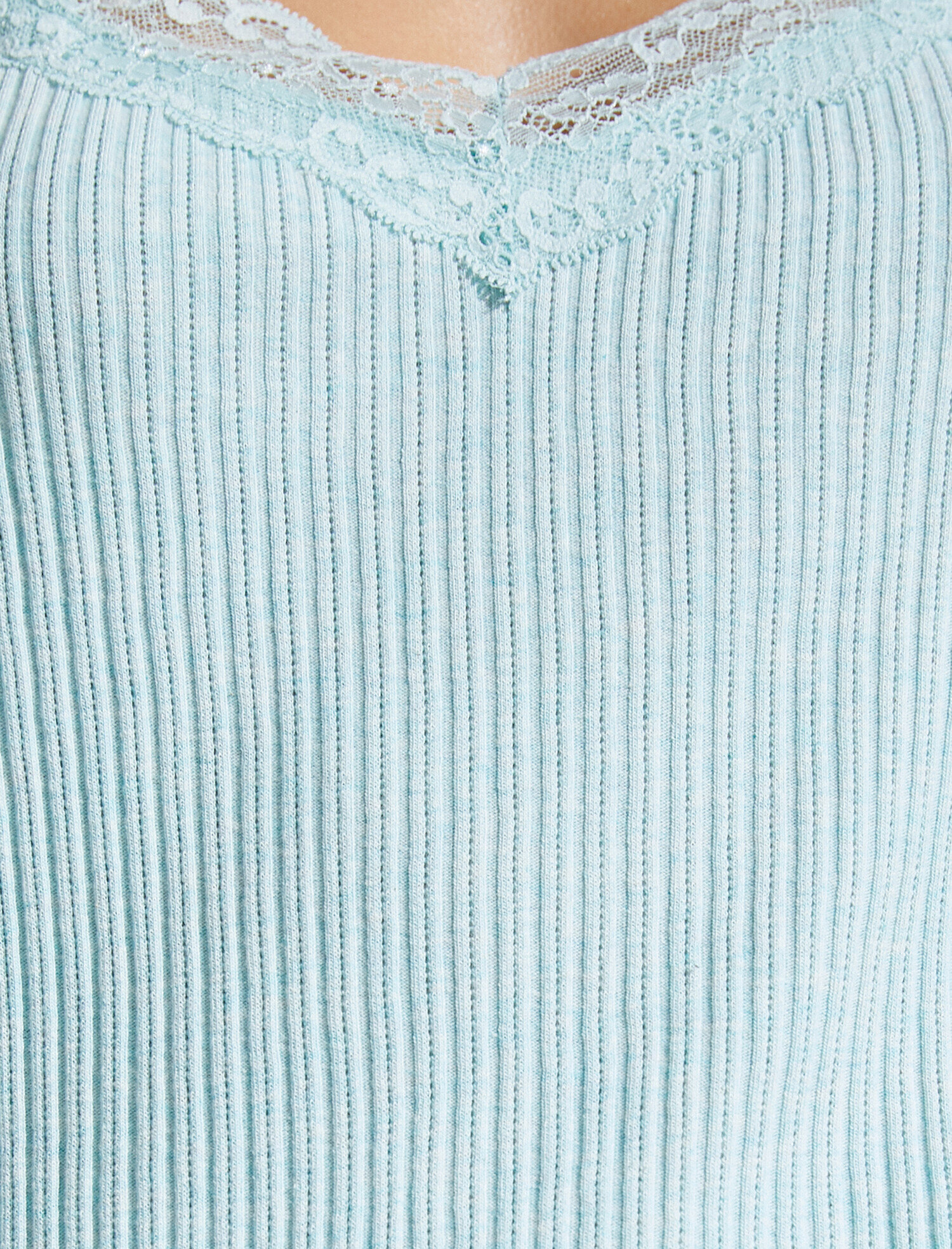 Pamuklu Dantel Detaylı Fırfırlı Atlet