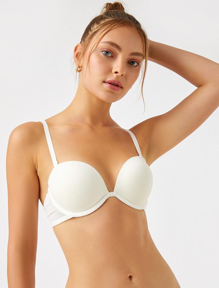  Straplez Sütyen Destekli Ekstra Dolgulu Balenli Kaplı