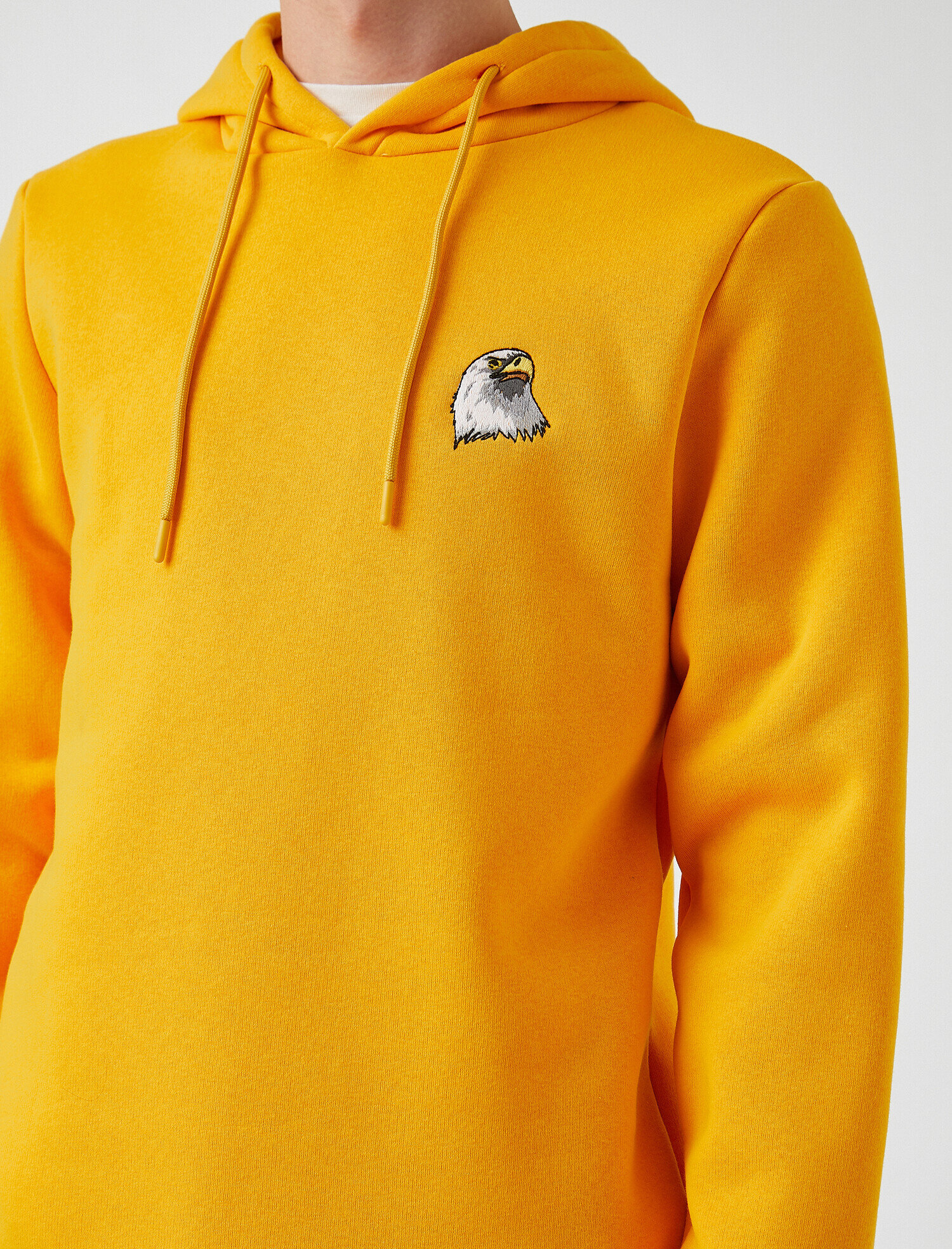   Kartal İşlemeli Kapşonlu Sweatshirt