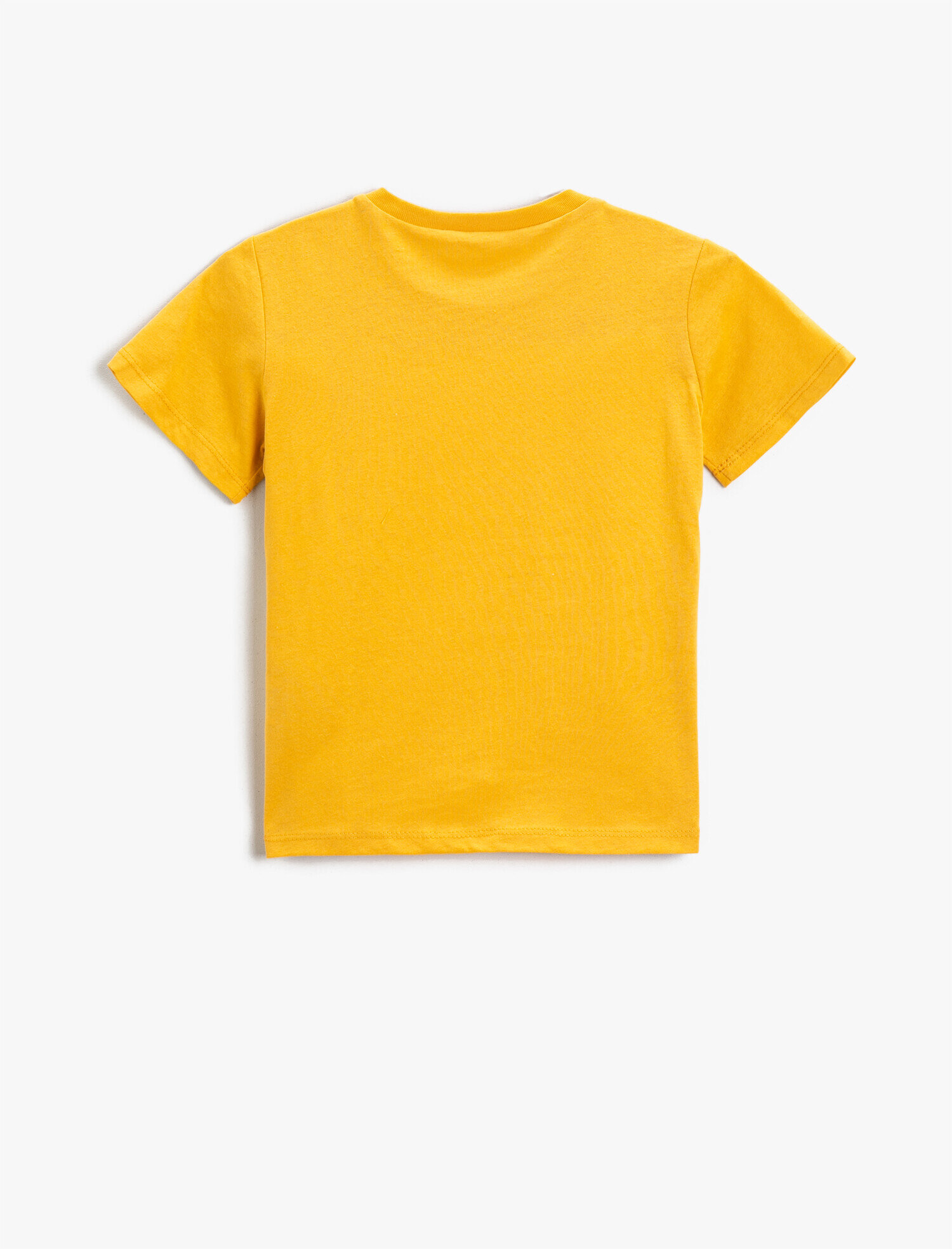  Erkek Çocuk Slogan Baskılı Kısa Kollu Tişört Pamuklu Bisiklet Yaka