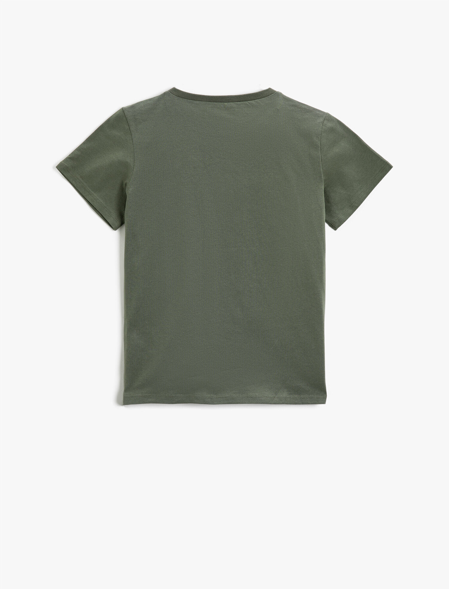  Erkek Çocuk Slogan Baskılı Kısa Kollu Tişört Pamuklu Bisiklet Yaka