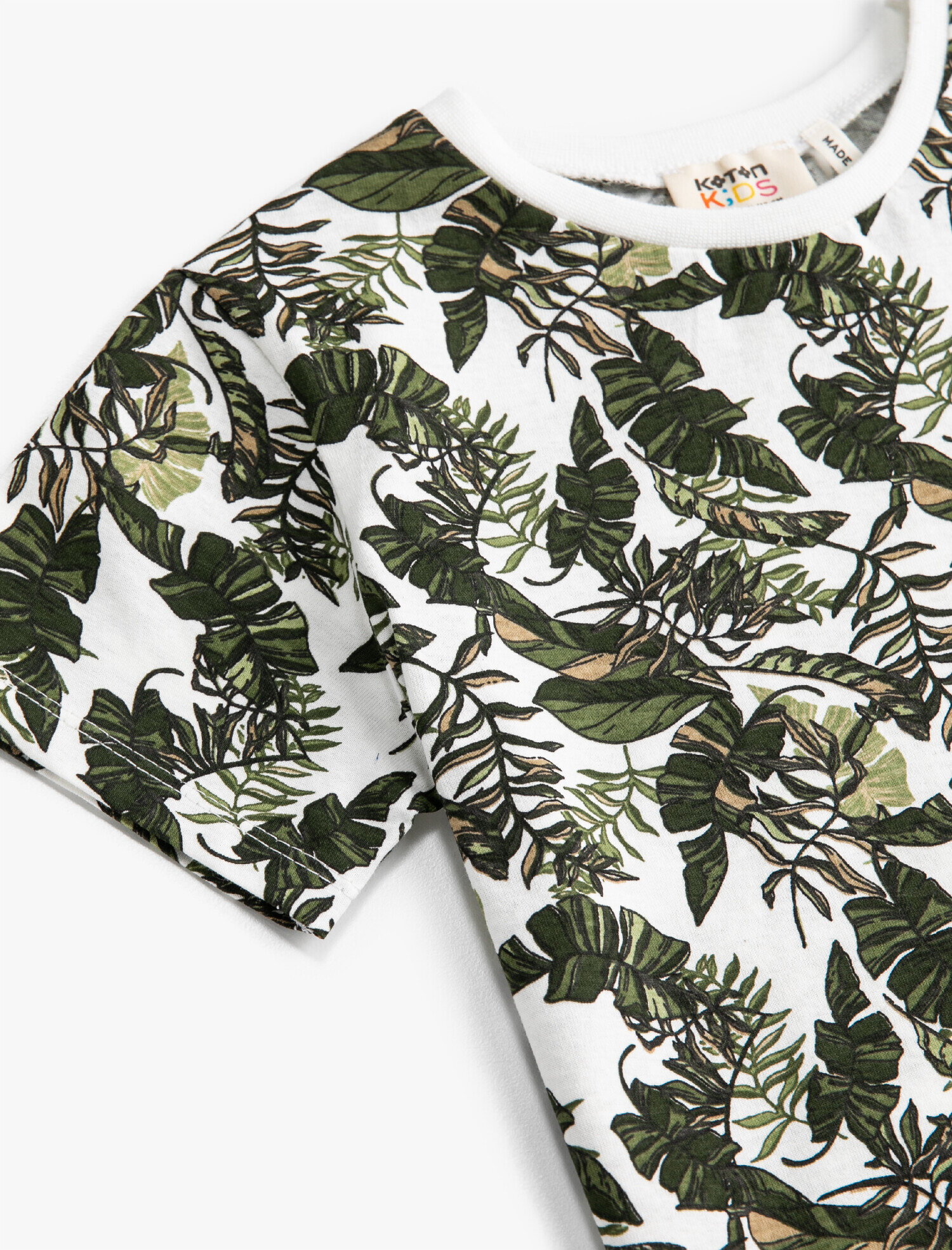  Erkek Çocuk Yaparak Baskılı Kısa Kollu Tişört Pamuklu