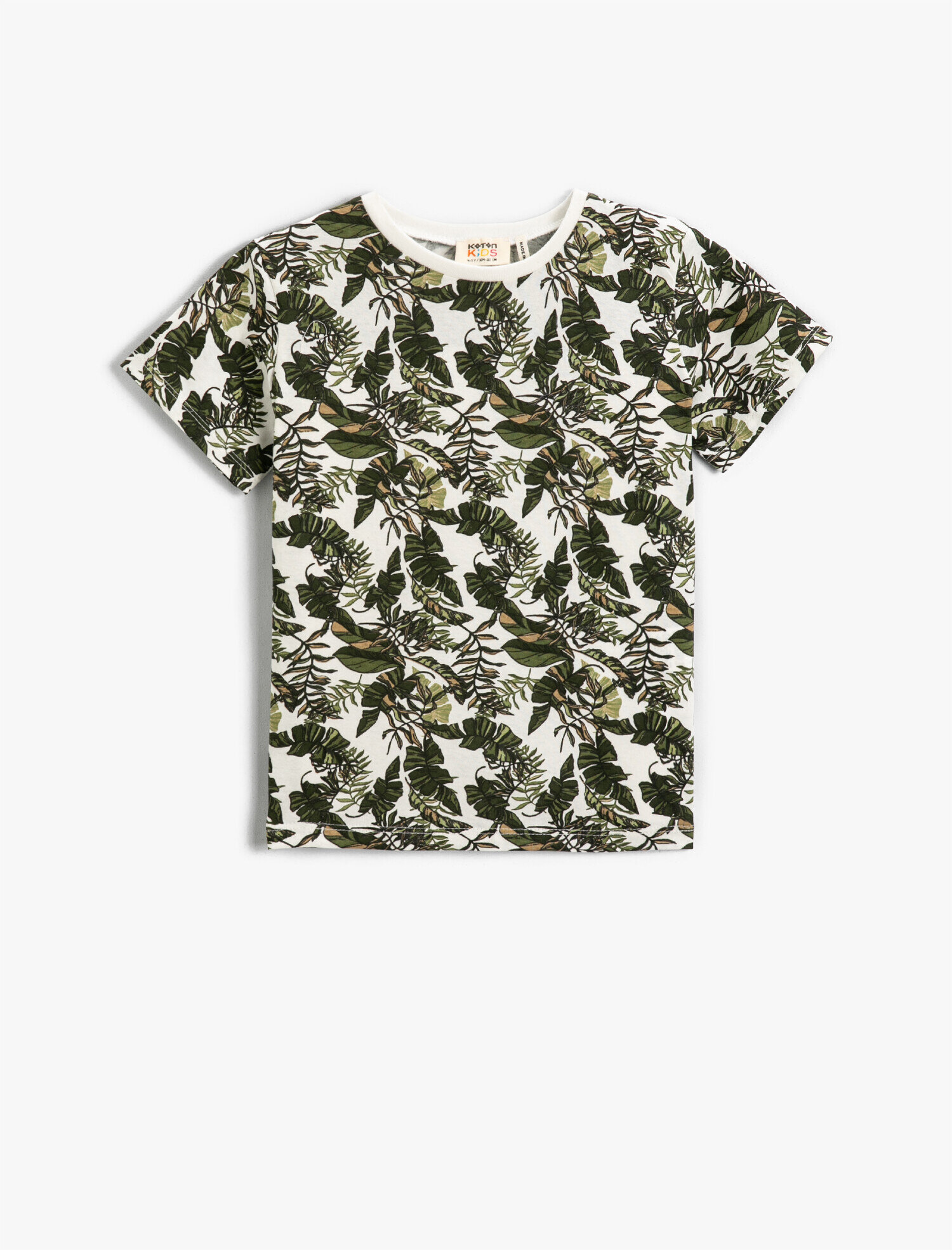  Erkek Çocuk Yaparak Baskılı Kısa Kollu Tişört Pamuklu