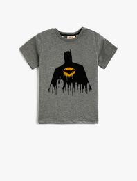 Batman Lisanslı Baskılı Kısa Kollu Tişört