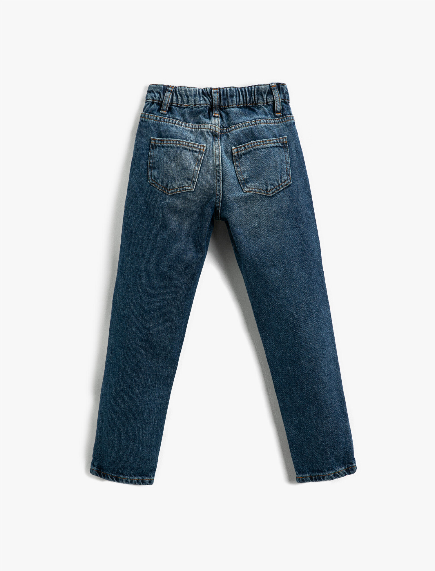  Kız Çocuk Kot Pantolon Destroylu Pamuklu - Boyfriend Jean