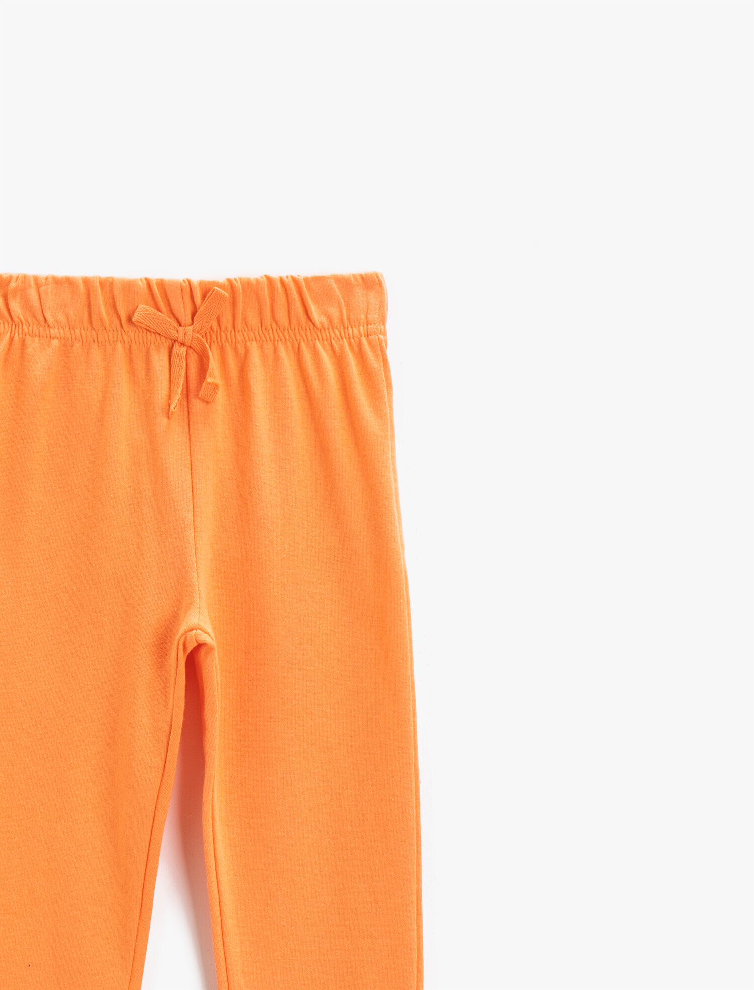  Kız Çocuk Basic Fiyonklu Jogger Eşofman Altı Pamuklu