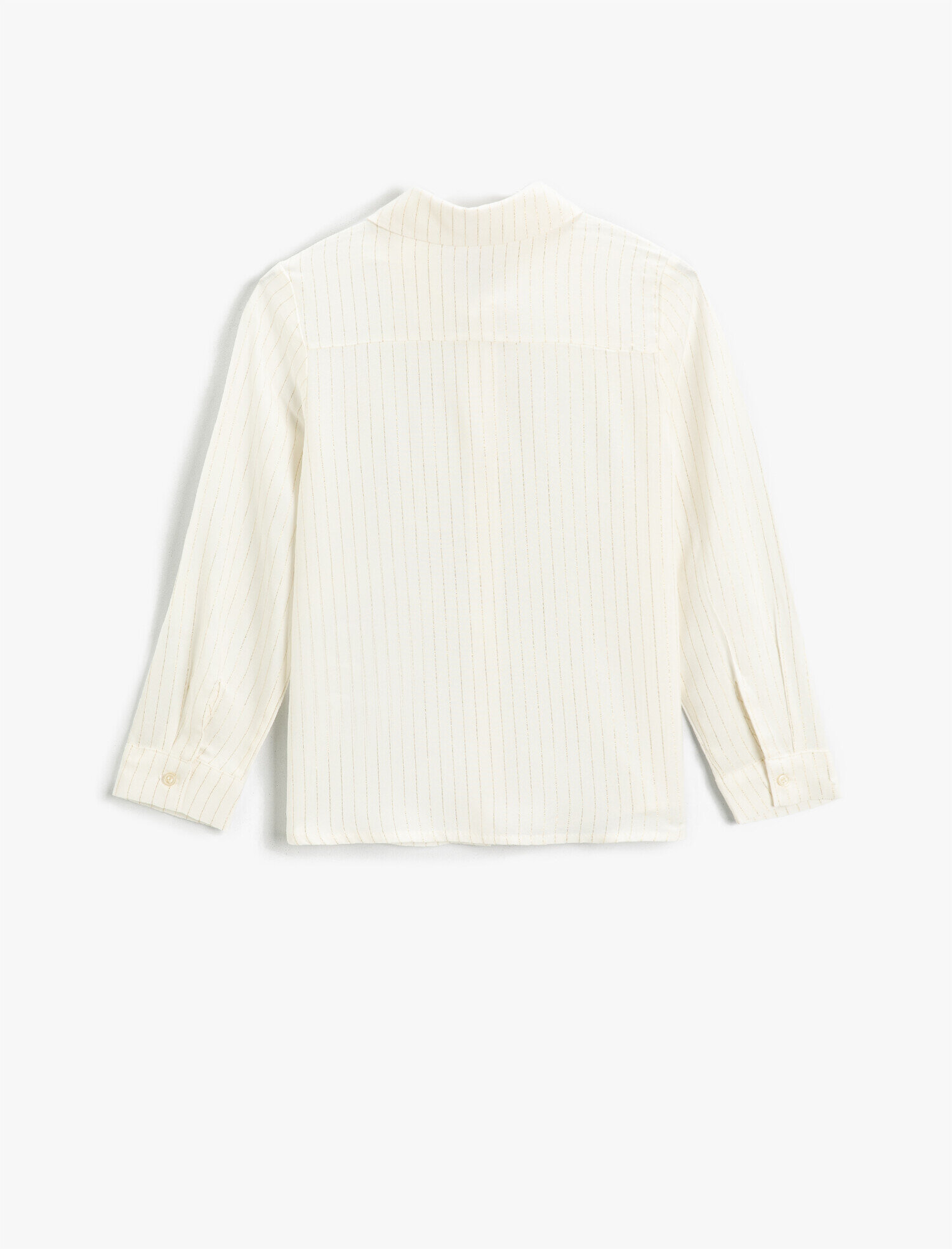  Kız Çocuk Gömlek Sim Şeritli Uzun Kollu